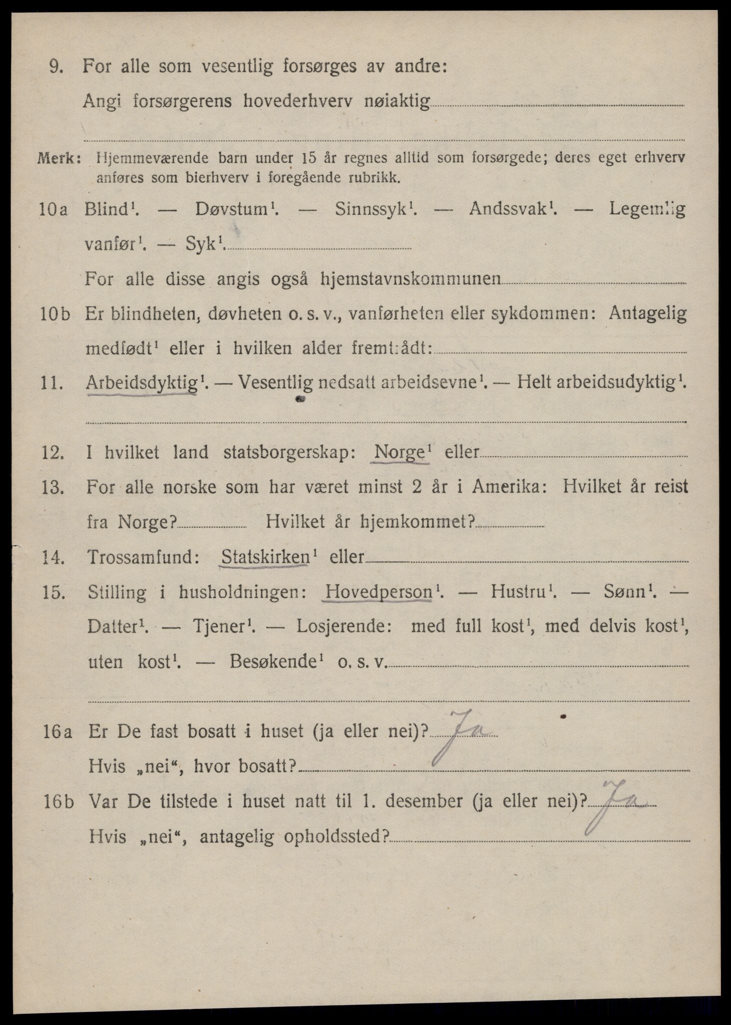 SAT, 1920 census for Norddal, 1920, p. 2494