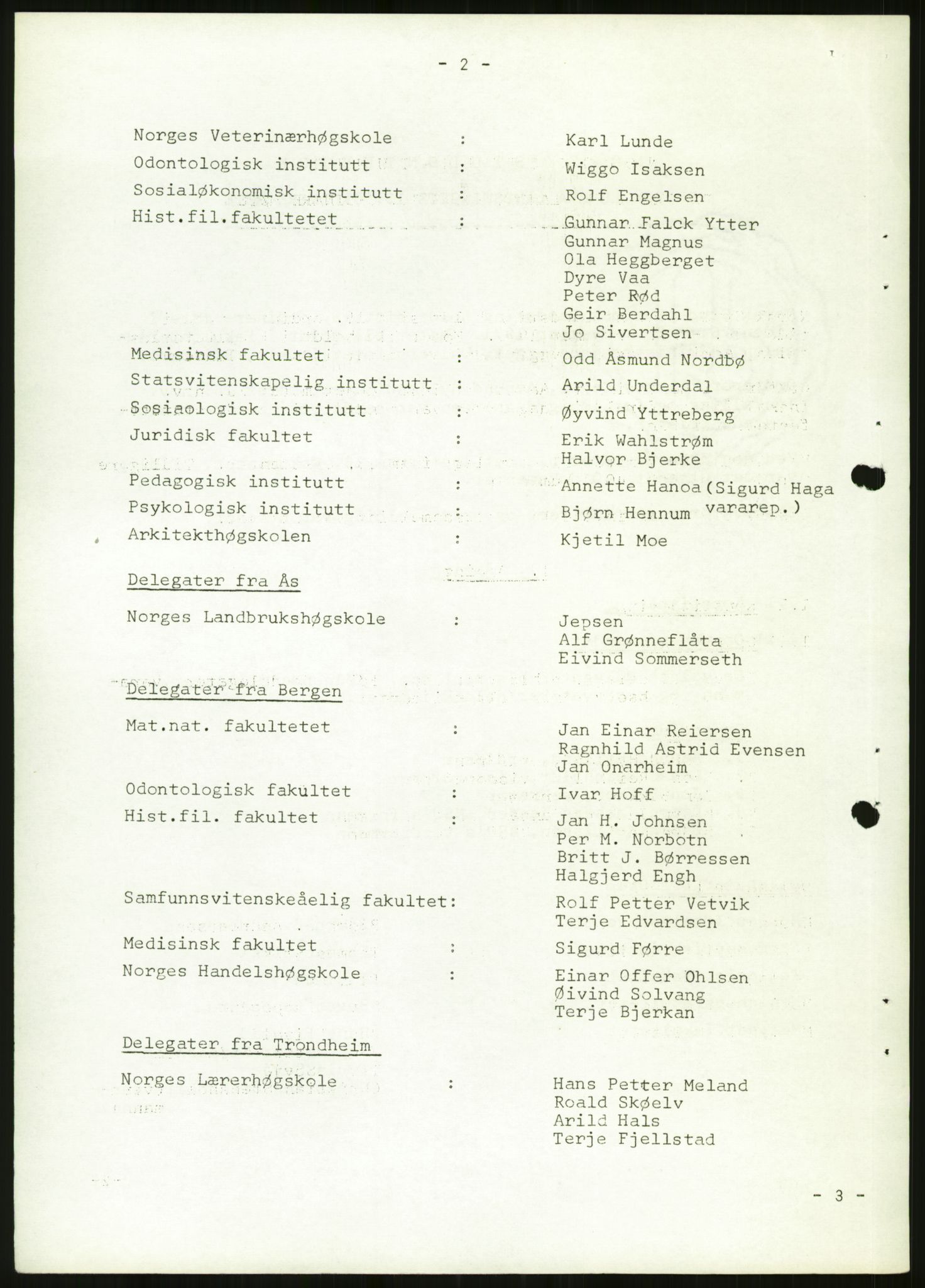 Norsk Studentunion, AV/RA-PA-0794/Fg/L0067: Landstinget, 1968-1979