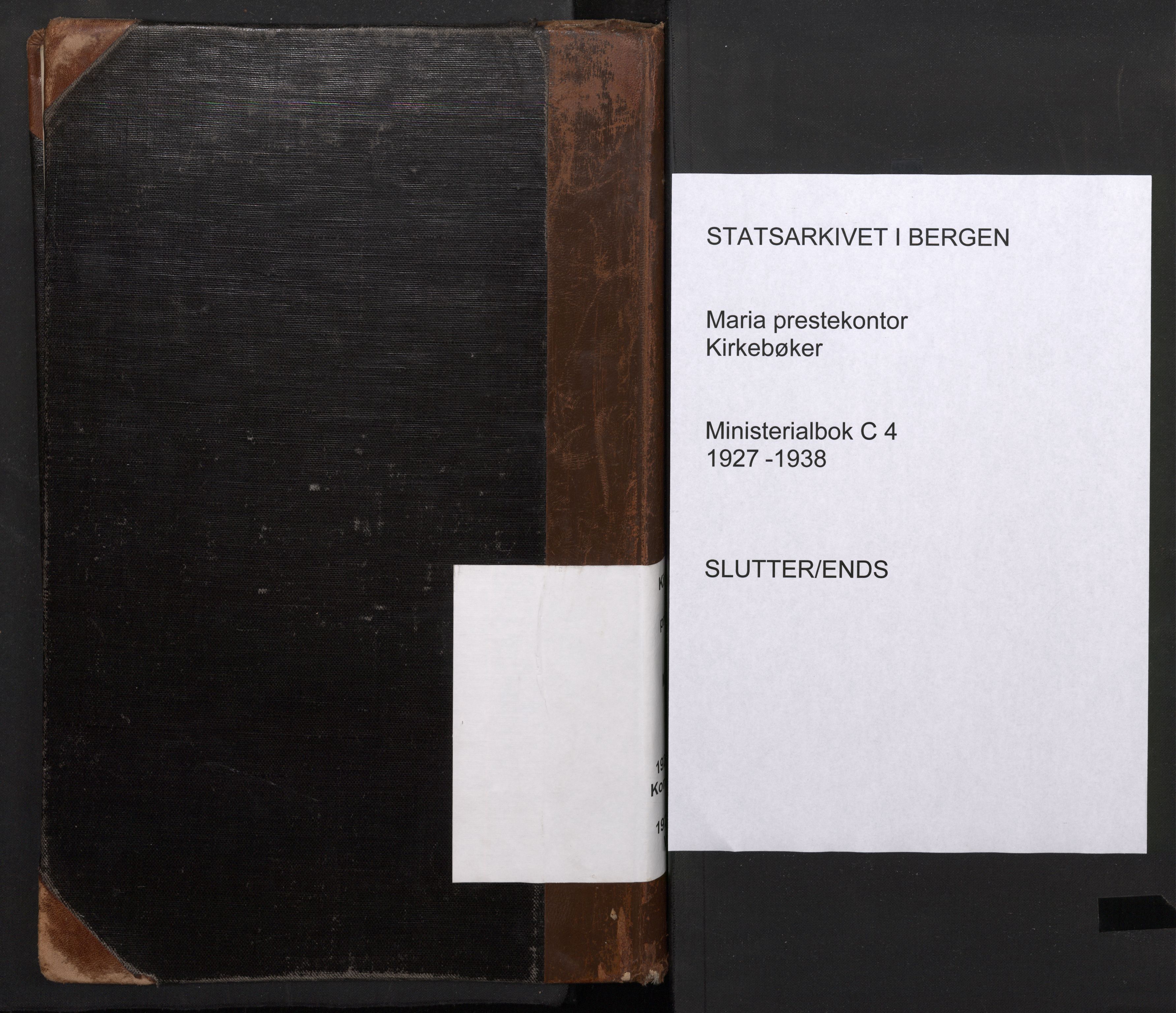 Mariakirken Sokneprestembete, AV/SAB-A-76901/H/Haa/L0016: Parish register (official) no. C 4, 1927-1938