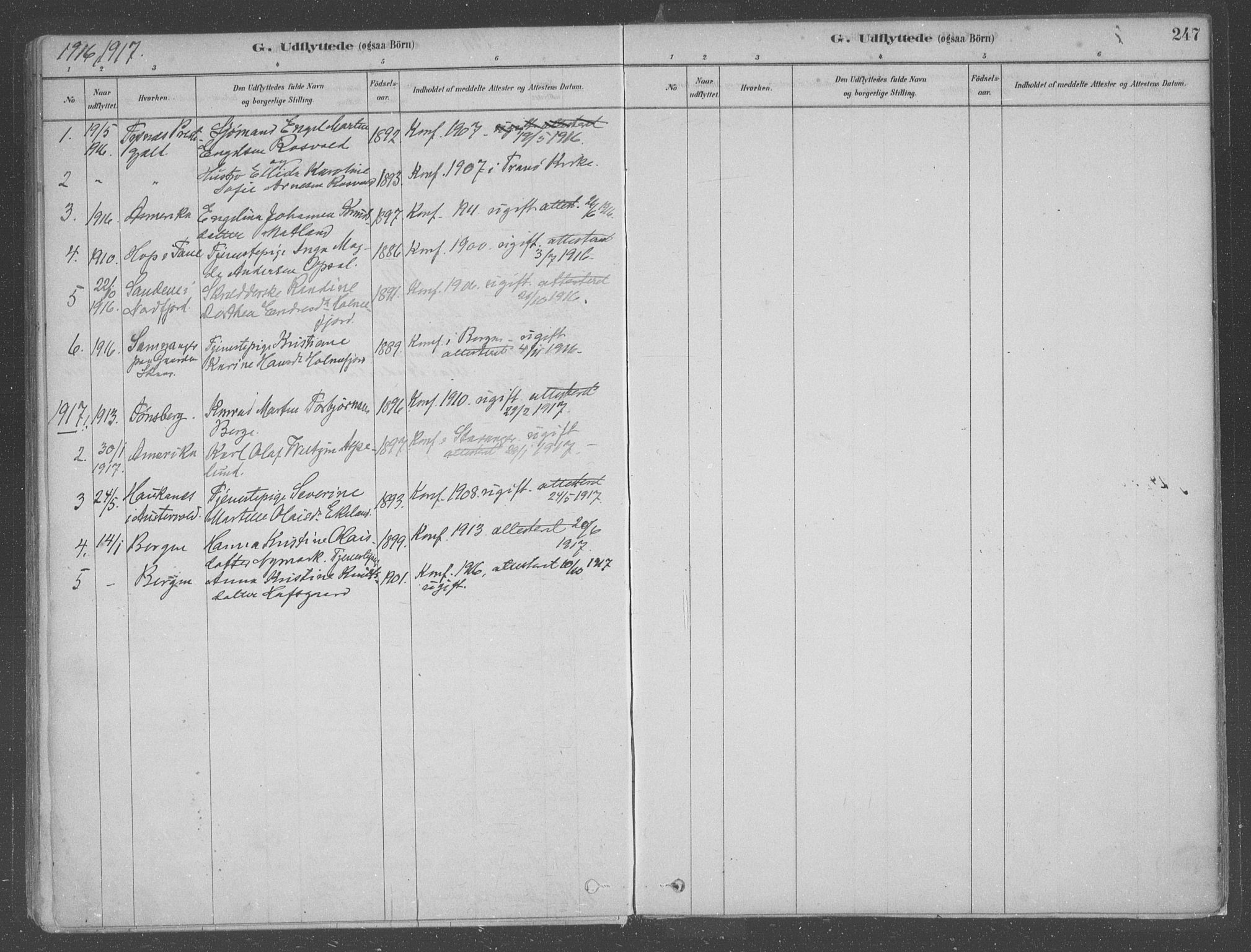 Fusa sokneprestembete, AV/SAB-A-75401/H/Haa: Parish register (official) no. B 1, 1880-1938, p. 247