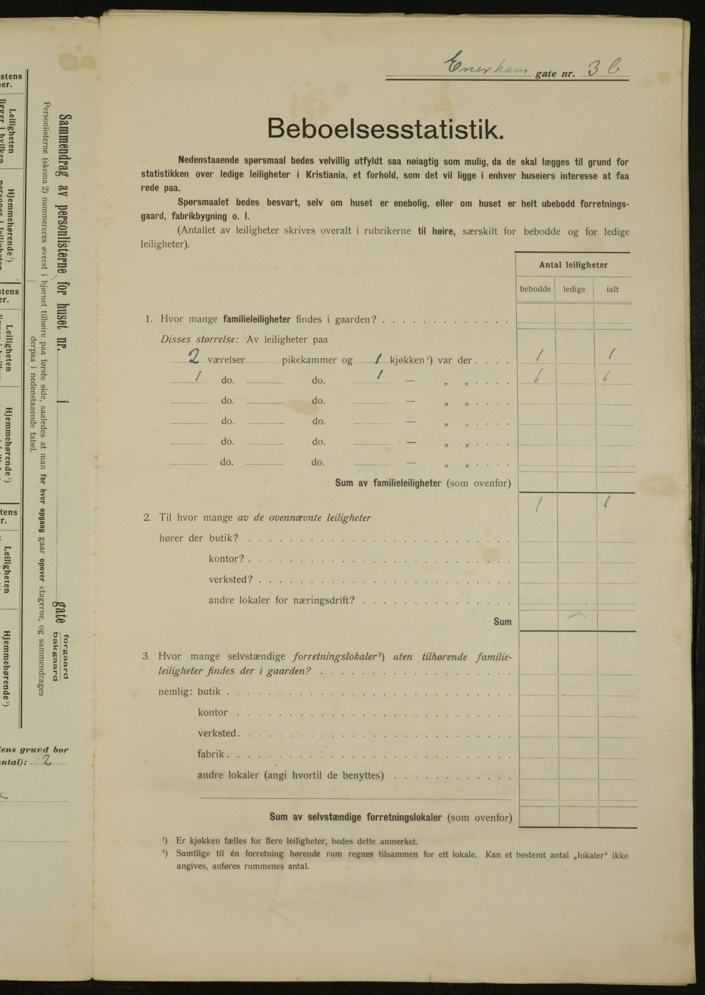 OBA, Municipal Census 1912 for Kristiania, 1912, p. 21458