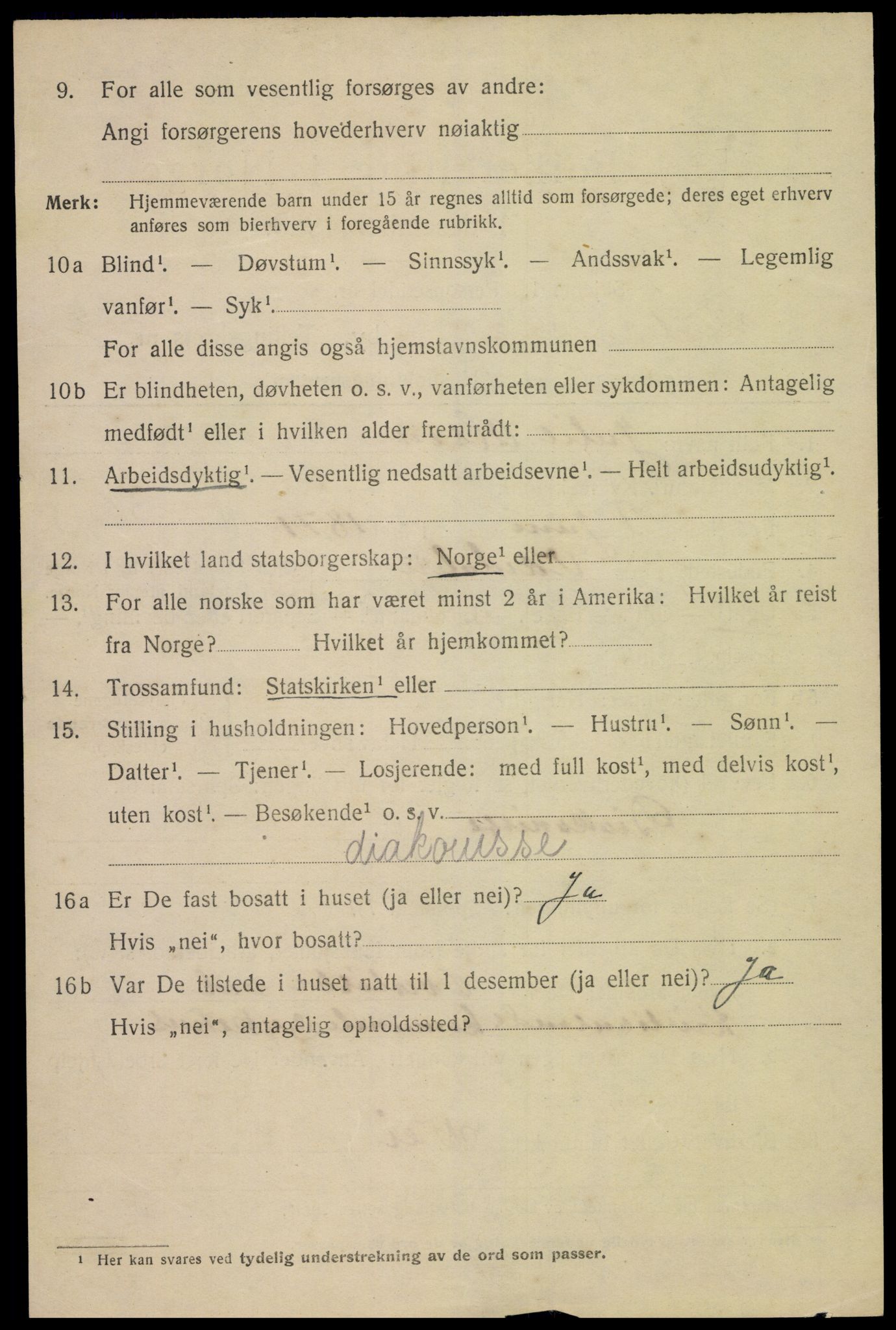 SAK, 1920 census for Kristiansand, 1920, p. 28474