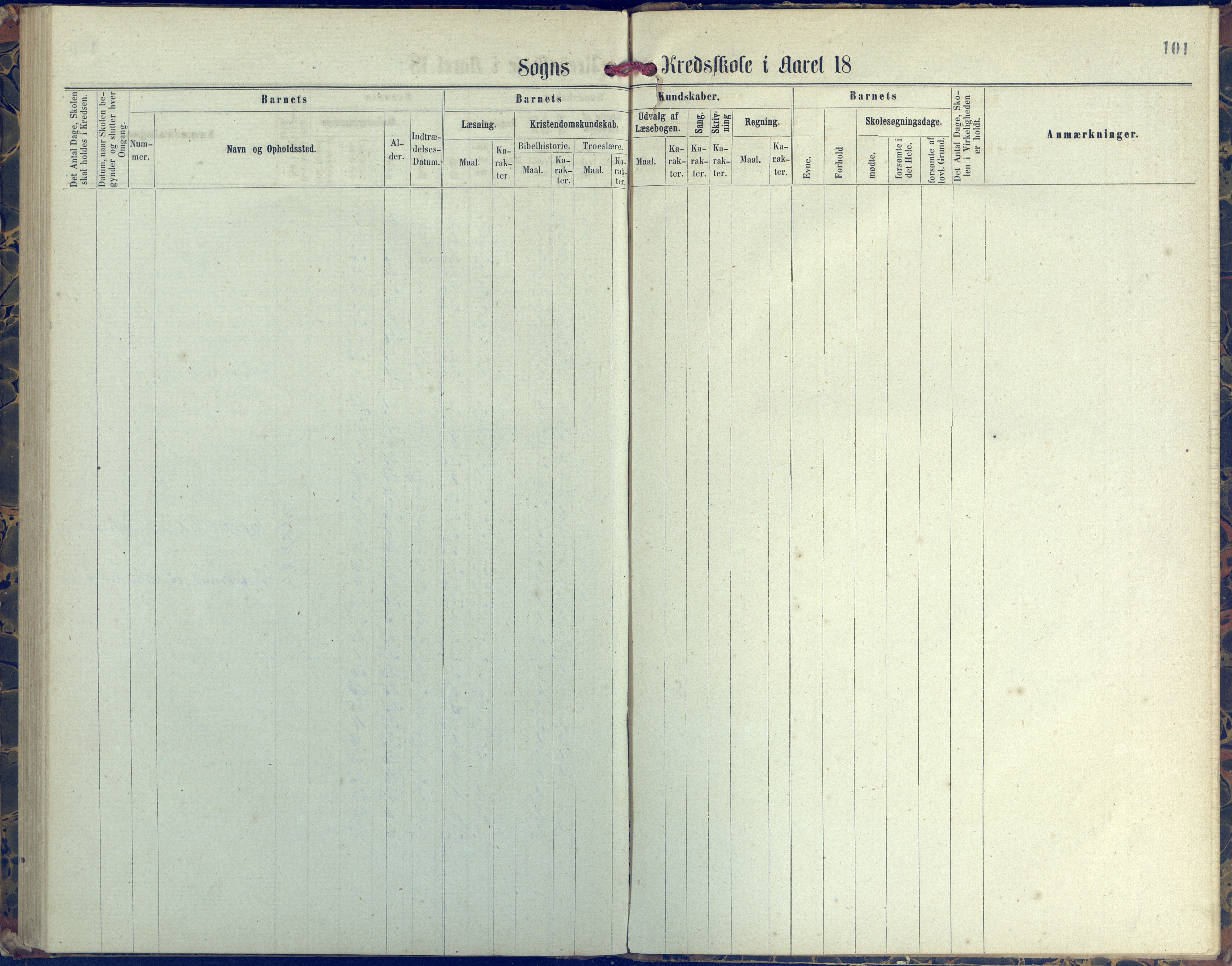 Austre Moland kommune, AAKS/KA0918-PK/09/09d/L0004: Skoleprotokoll, 1874-1890, p. 101