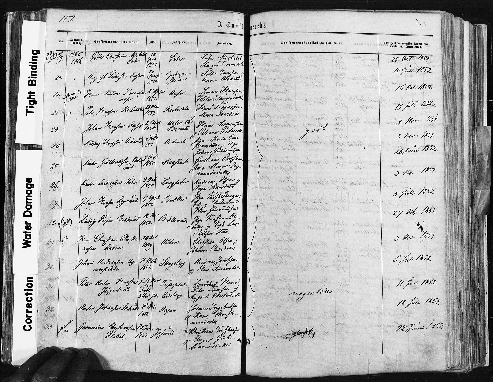 Trøgstad prestekontor Kirkebøker, SAO/A-10925/F/Fa/L0009: Parish register (official) no. I 9, 1865-1877, p. 152