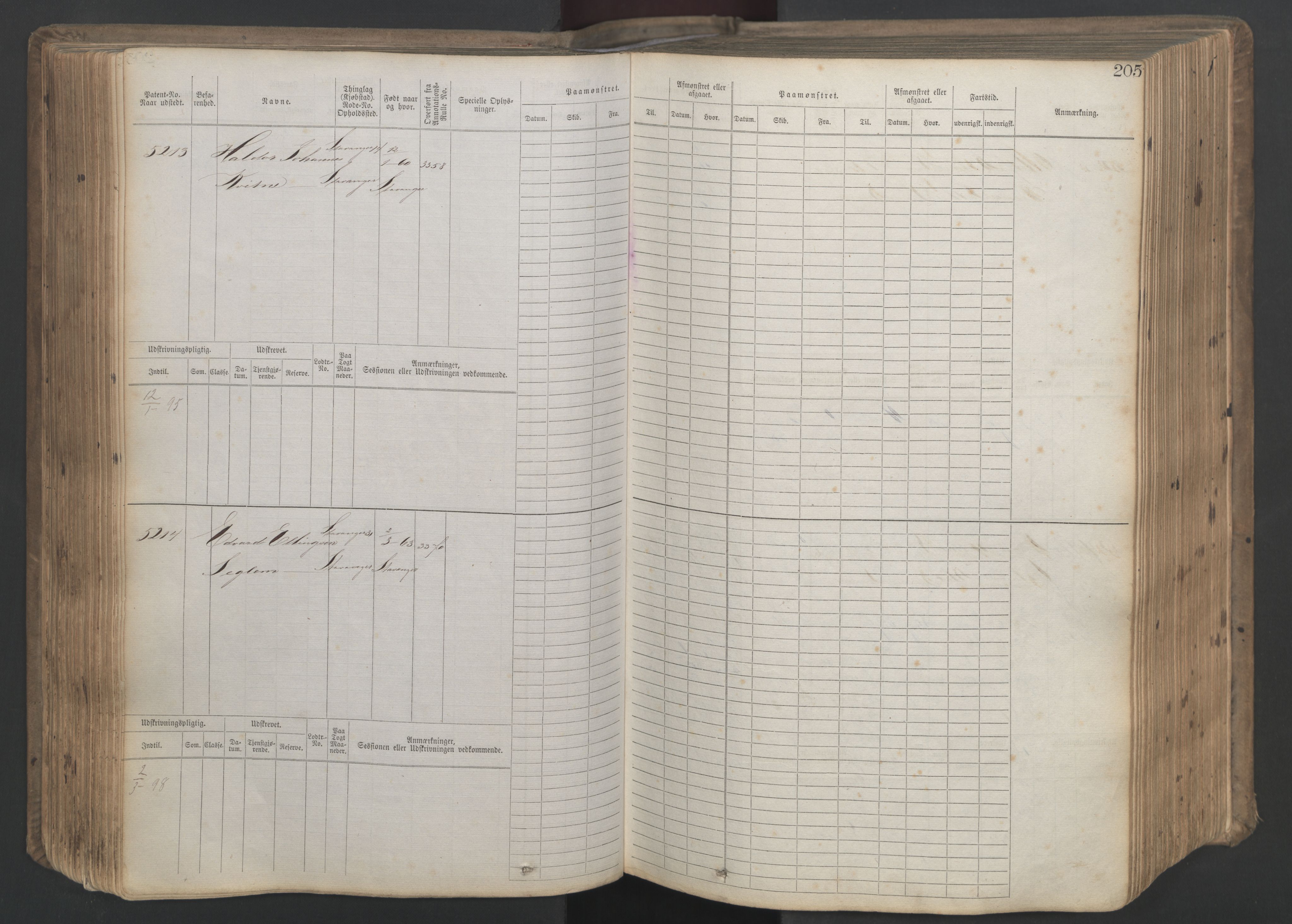 Stavanger sjømannskontor, AV/SAST-A-102006/F/Fb/Fbb/L0020: Sjøfartshovedrulle patnentnr. 4803-6004 (dublett), 1879, p. 210