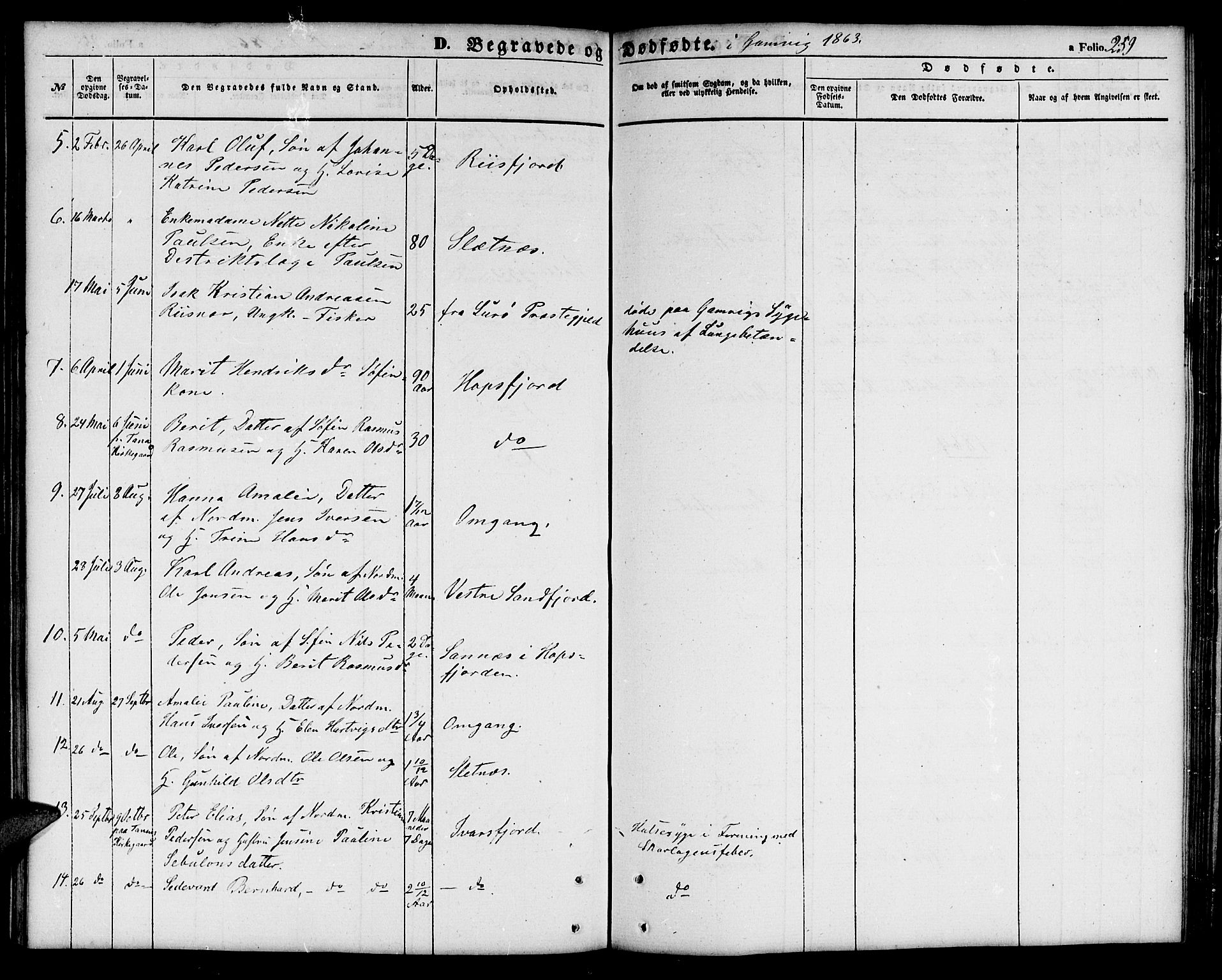 Tana sokneprestkontor, SATØ/S-1334/H/Hb/L0001klokker: Parish register (copy) no. 1 /2, 1862-1867, p. 259