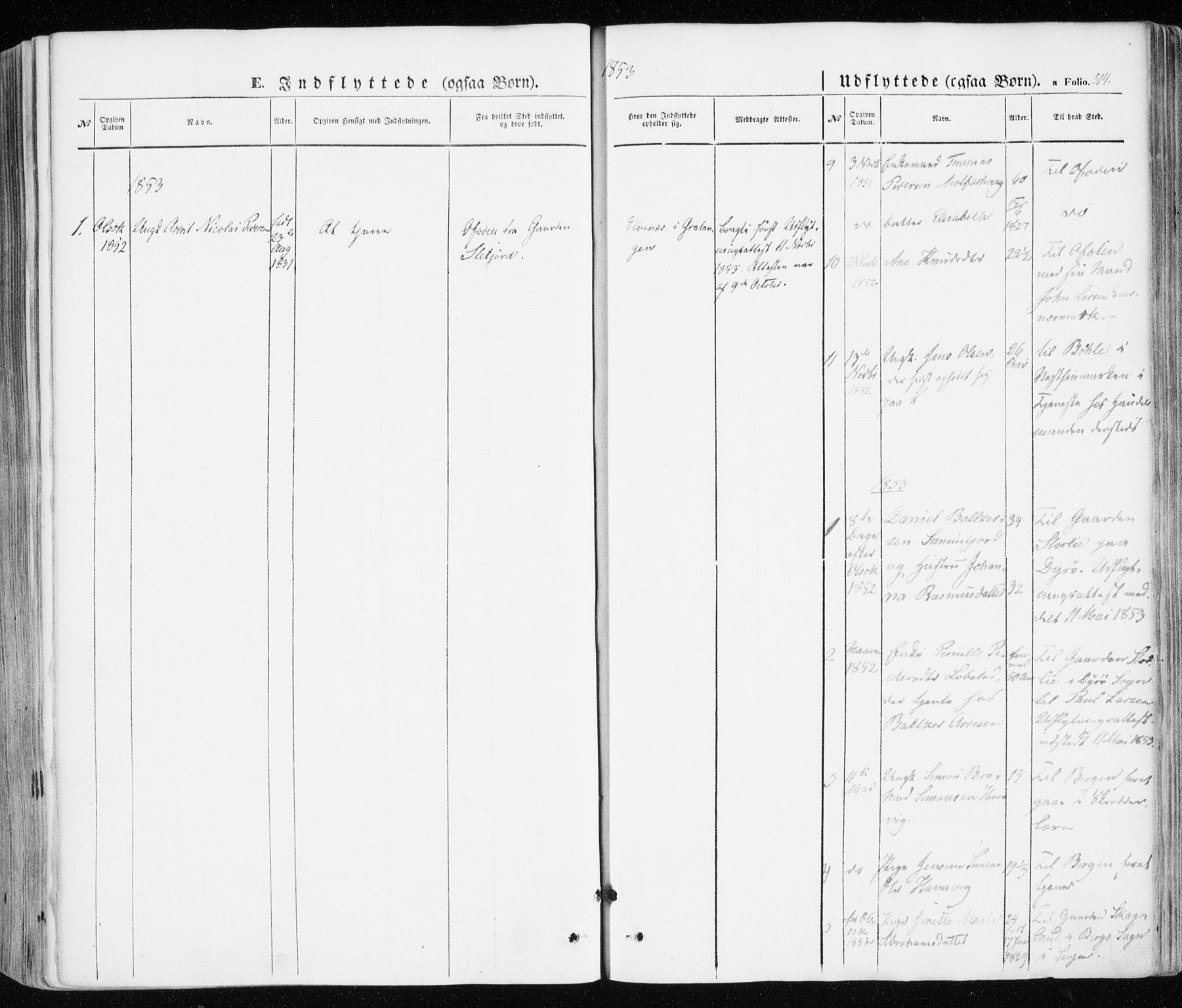 Ibestad sokneprestembete, SATØ/S-0077/H/Ha/Haa/L0008kirke: Parish register (official) no. 8, 1850-1859, p. 514