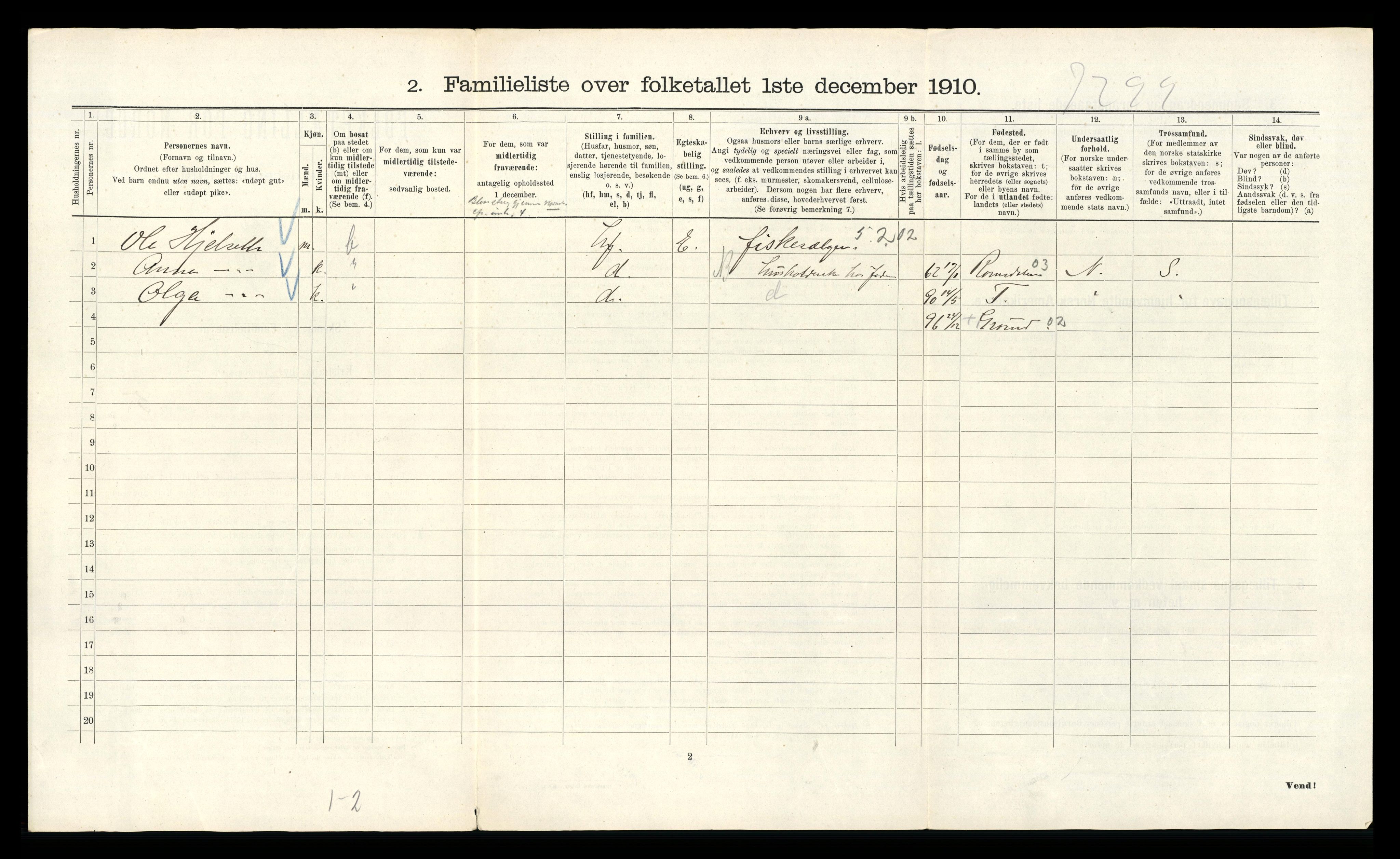 RA, 1910 census for Kristiania, 1910, p. 69372