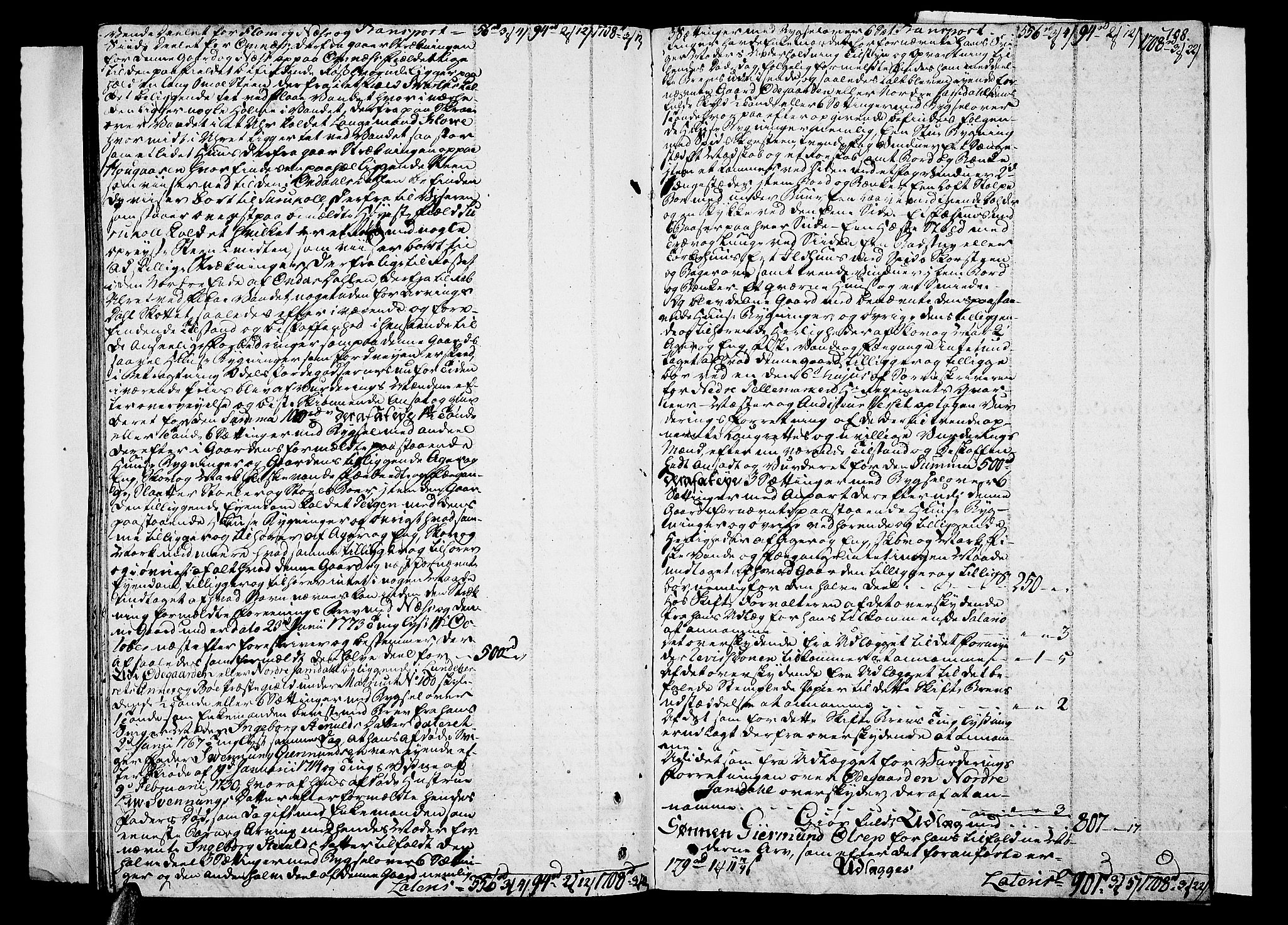 Vest-Telemark sorenskriveri, AV/SAKO-A-134/H/Ha/Haa/L0016a: Skifteprotokoll, 1794-1798, p. 707b-708a
