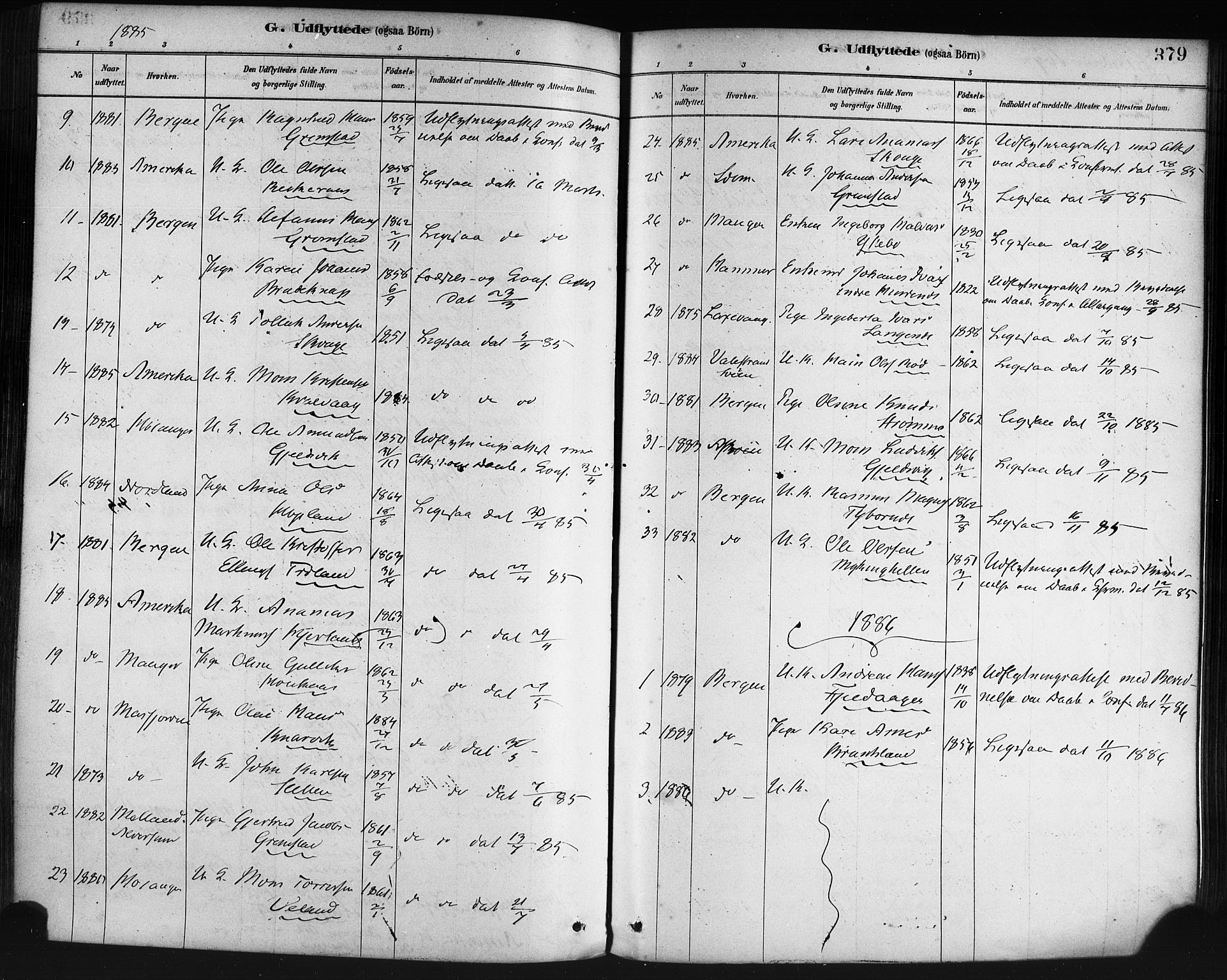 Lindås Sokneprestembete, AV/SAB-A-76701/H/Haa/Haaa/L0019: Parish register (official) no. A 19, 1878-1912, p. 379