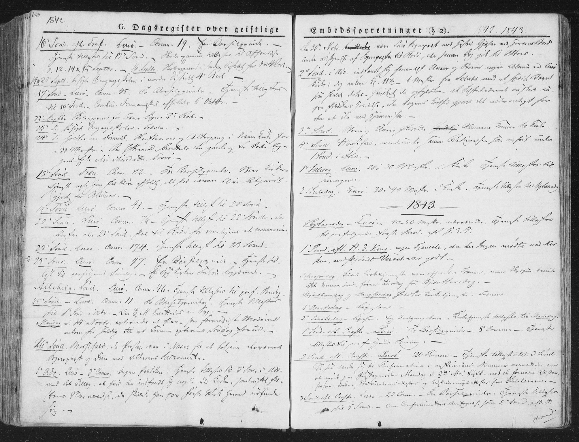 Ministerialprotokoller, klokkerbøker og fødselsregistre - Nordland, SAT/A-1459/839/L0566: Parish register (official) no. 839A03, 1825-1862, p. 644