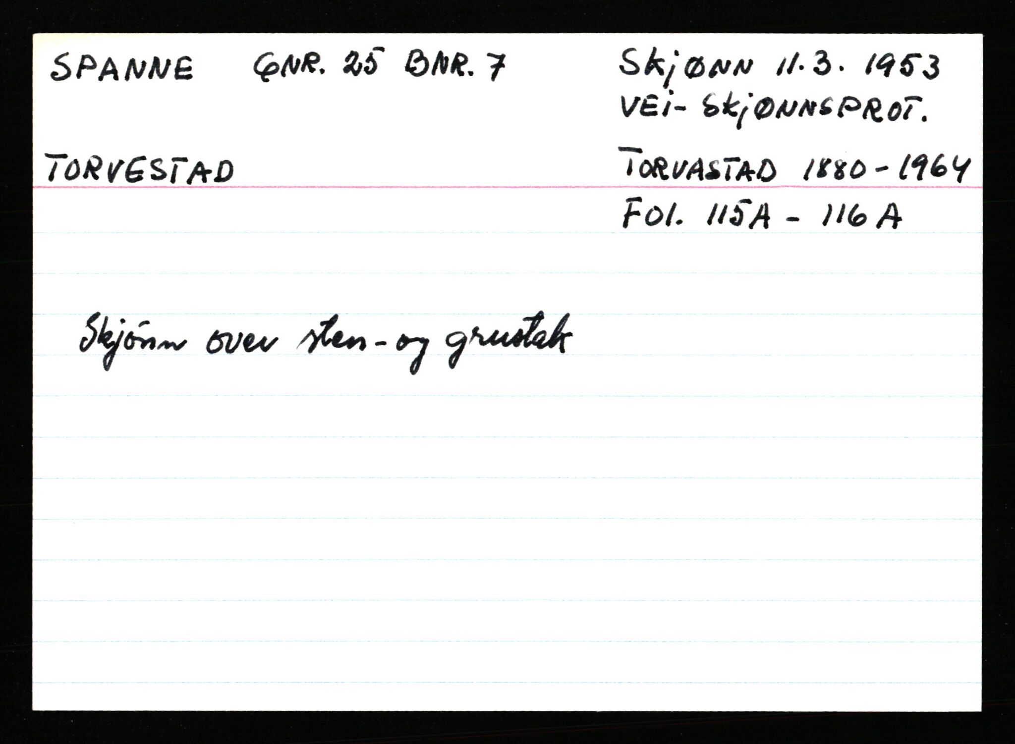 Statsarkivet i Stavanger, AV/SAST-A-101971/03/Y/Ym/L0054: Åstedskort sortert etter gårdsnavn: Soleim - Stavneim, 1600-1950, p. 121