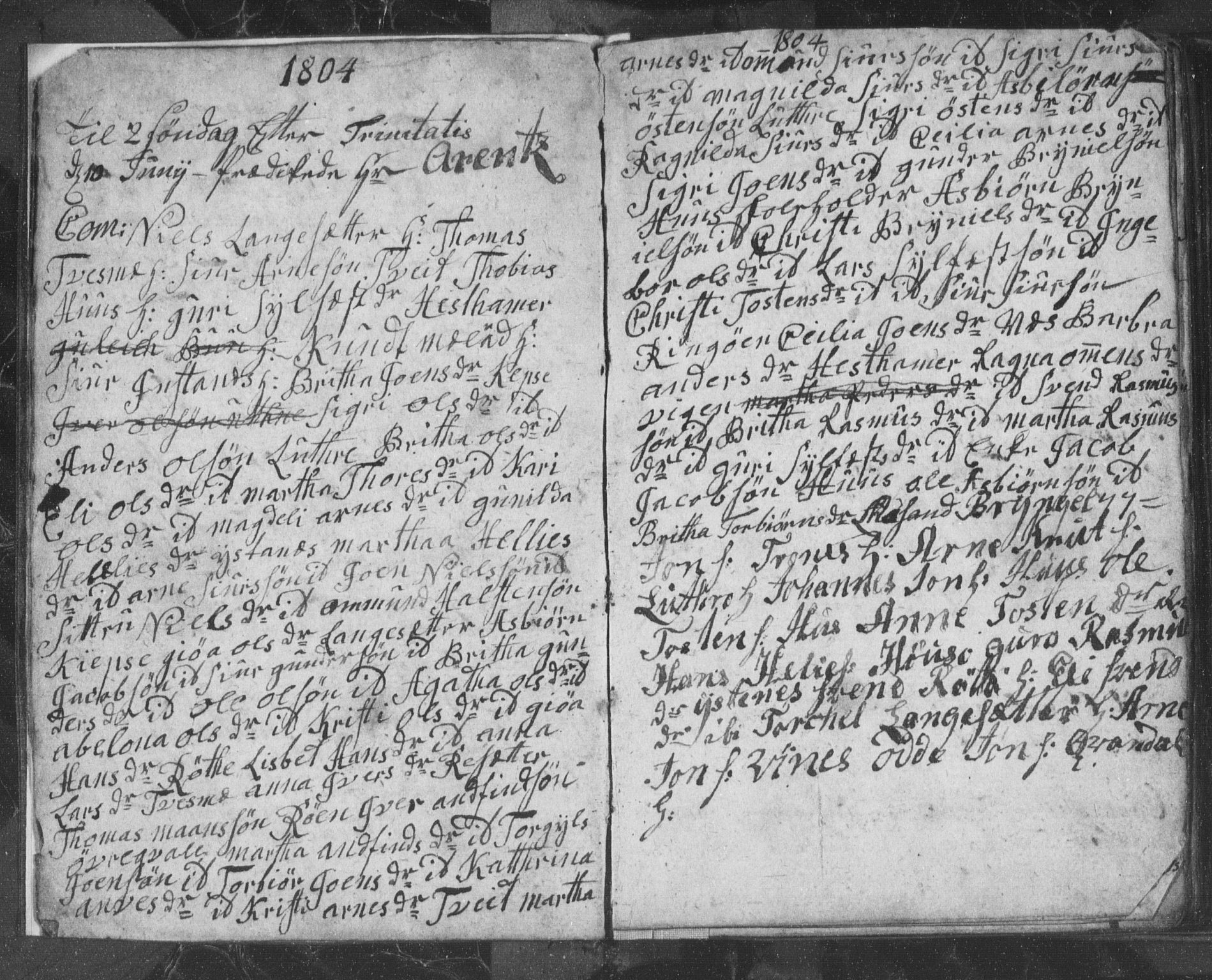 Ullensvang sokneprestembete, AV/SAB-A-78701/H/Hab: Parish register (copy) no. E 5, 1804-1811