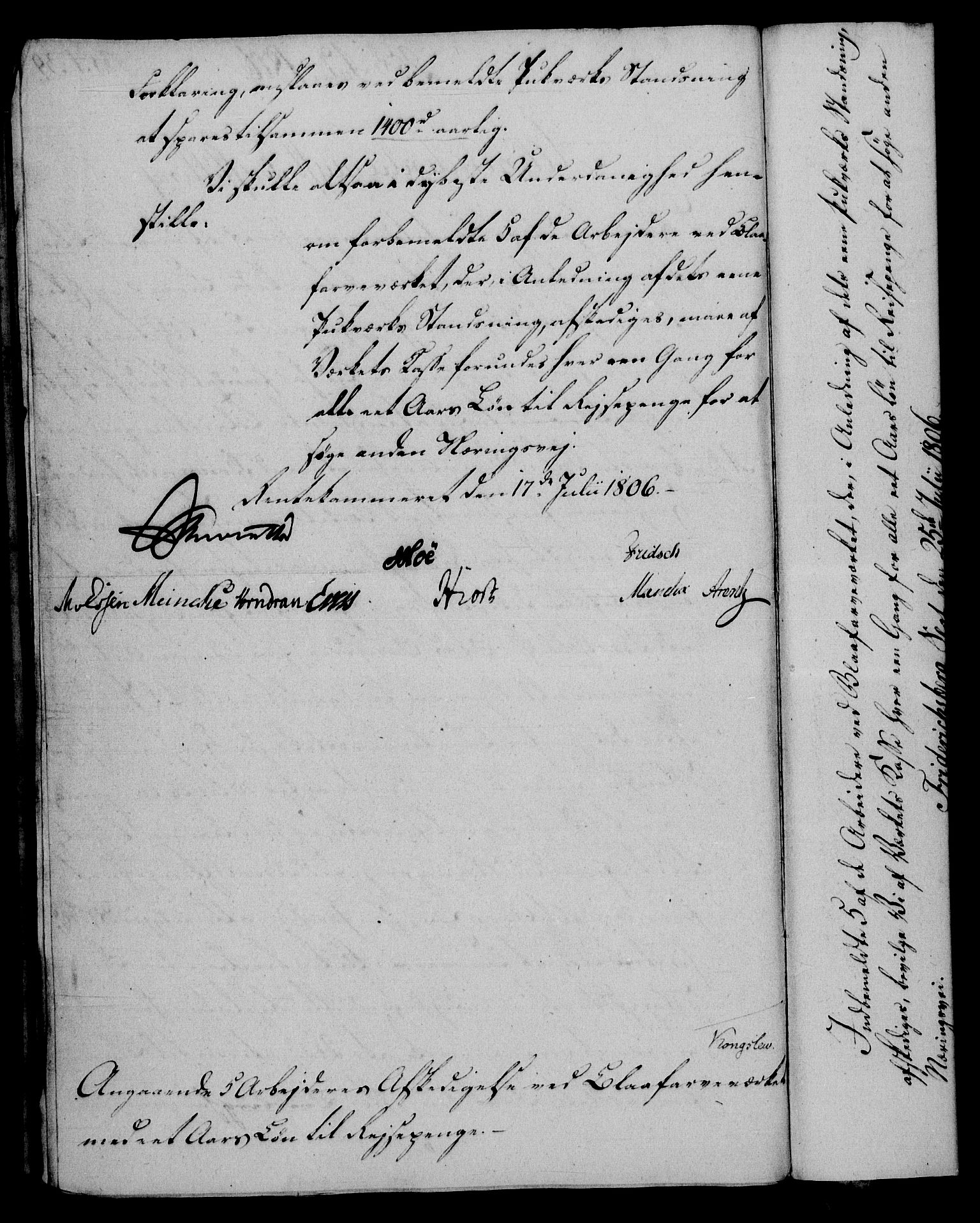 Rentekammeret, Renteskriverkontorene, RA/EA-3115/M/Mf/Mfb/L0007: Relasjons- og resolusjonsprotokoll med register (merket RK 54.13), 1805-1806