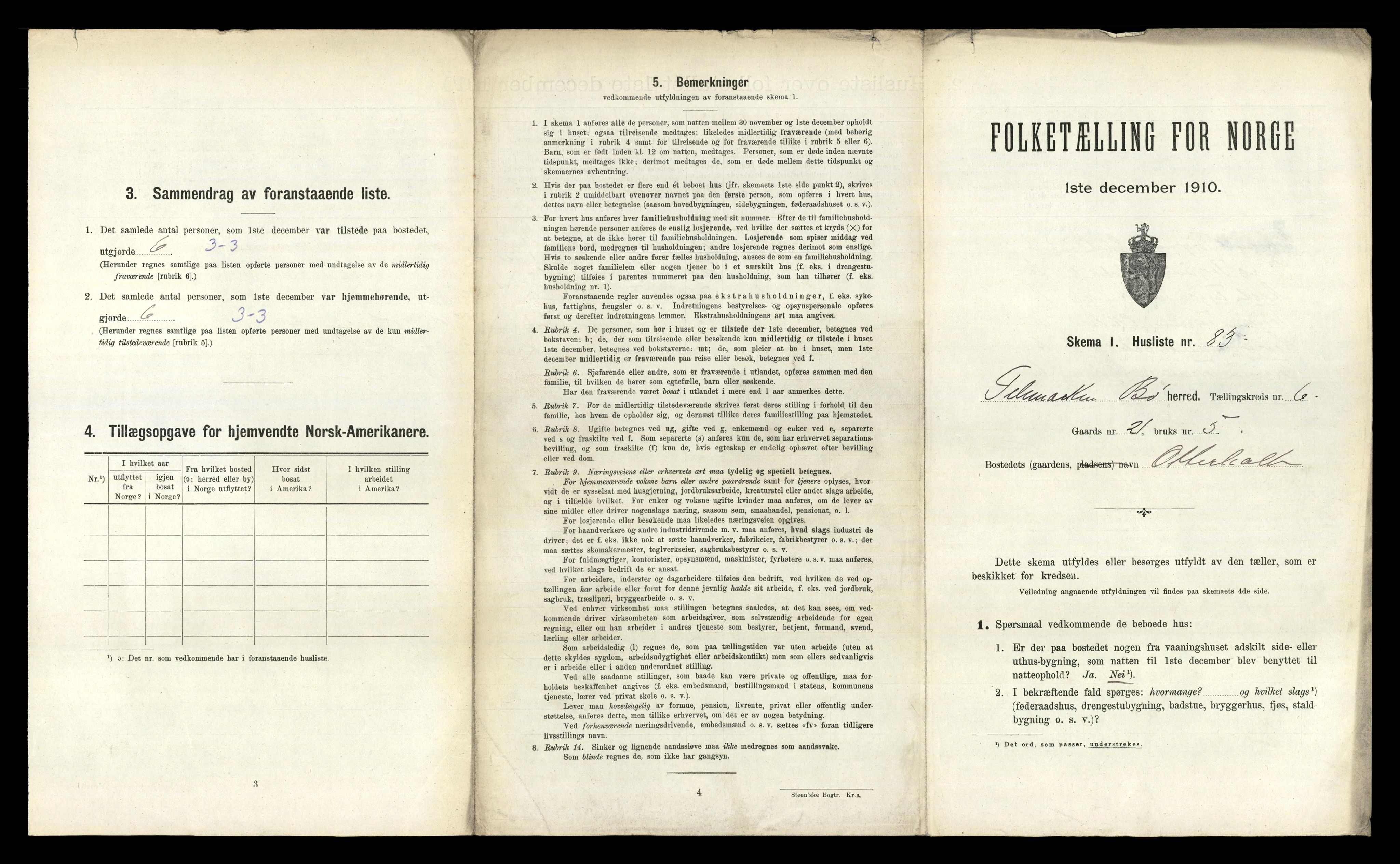 RA, 1910 census for Bø, 1910, p. 829