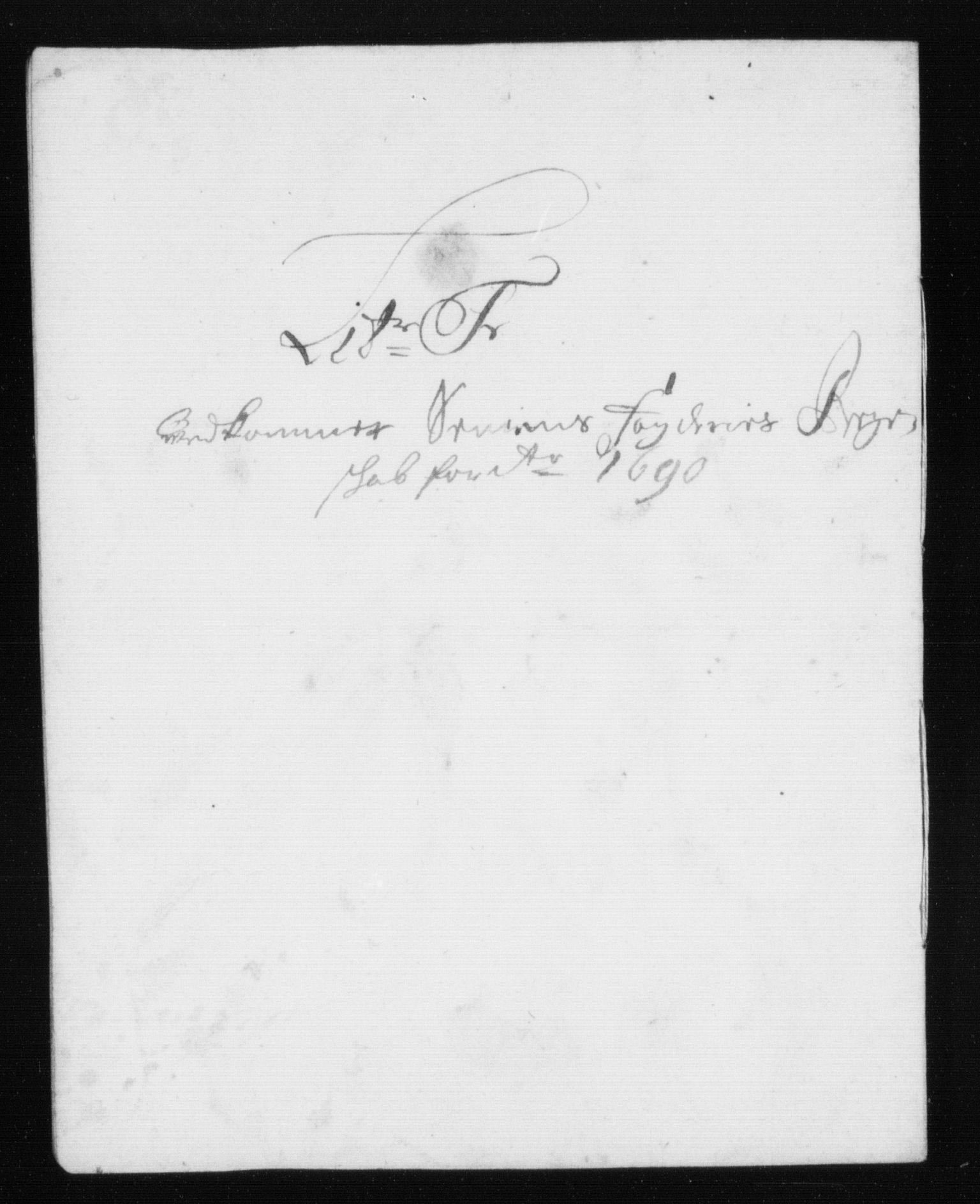 Rentekammeret inntil 1814, Reviderte regnskaper, Stiftamtstueregnskaper, Trondheim stiftamt og Nordland amt, AV/RA-EA-6044/R/Rh/L0015: Nordland amt, 1690