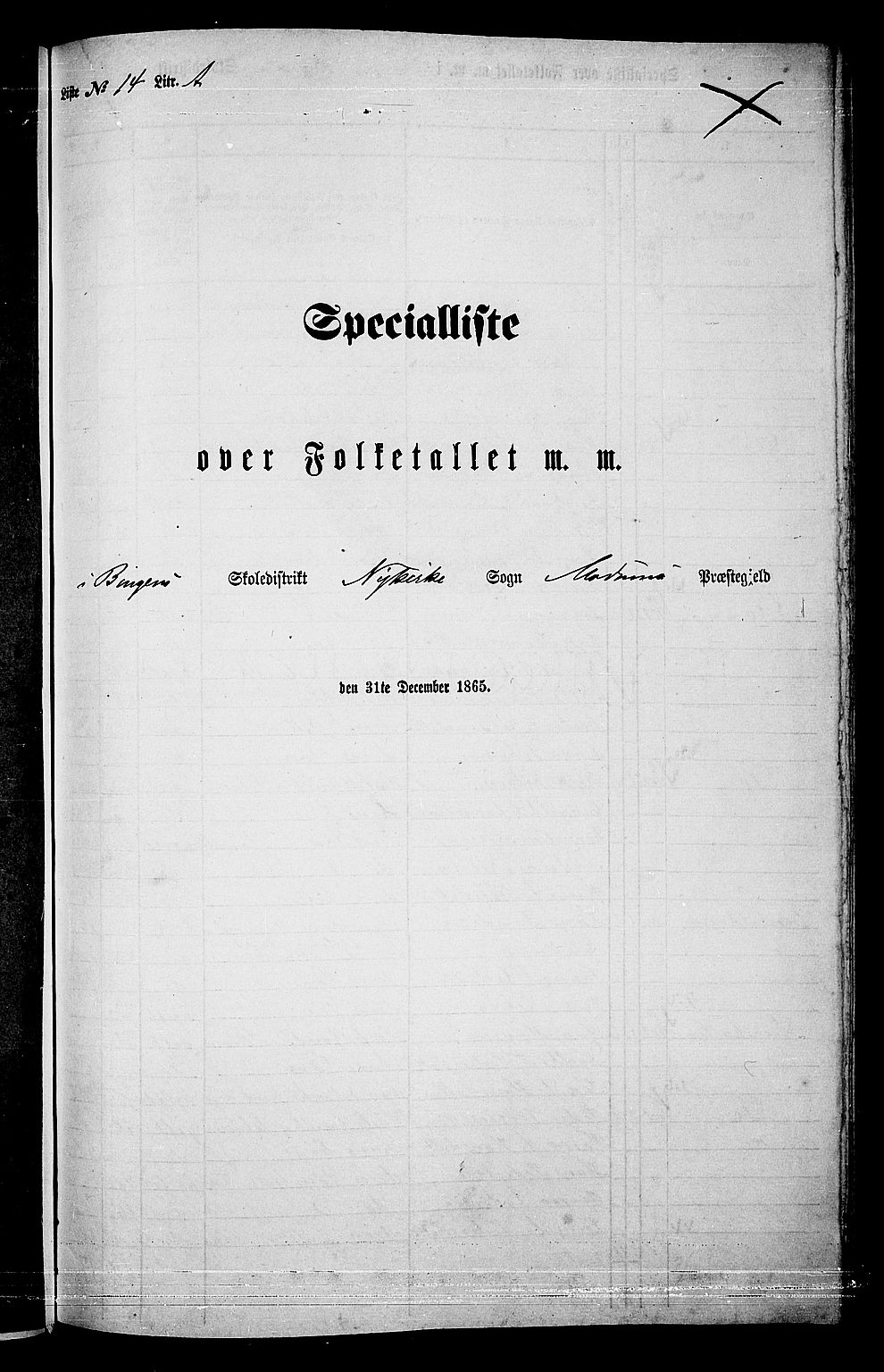 RA, 1865 census for Modum, 1865, p. 277