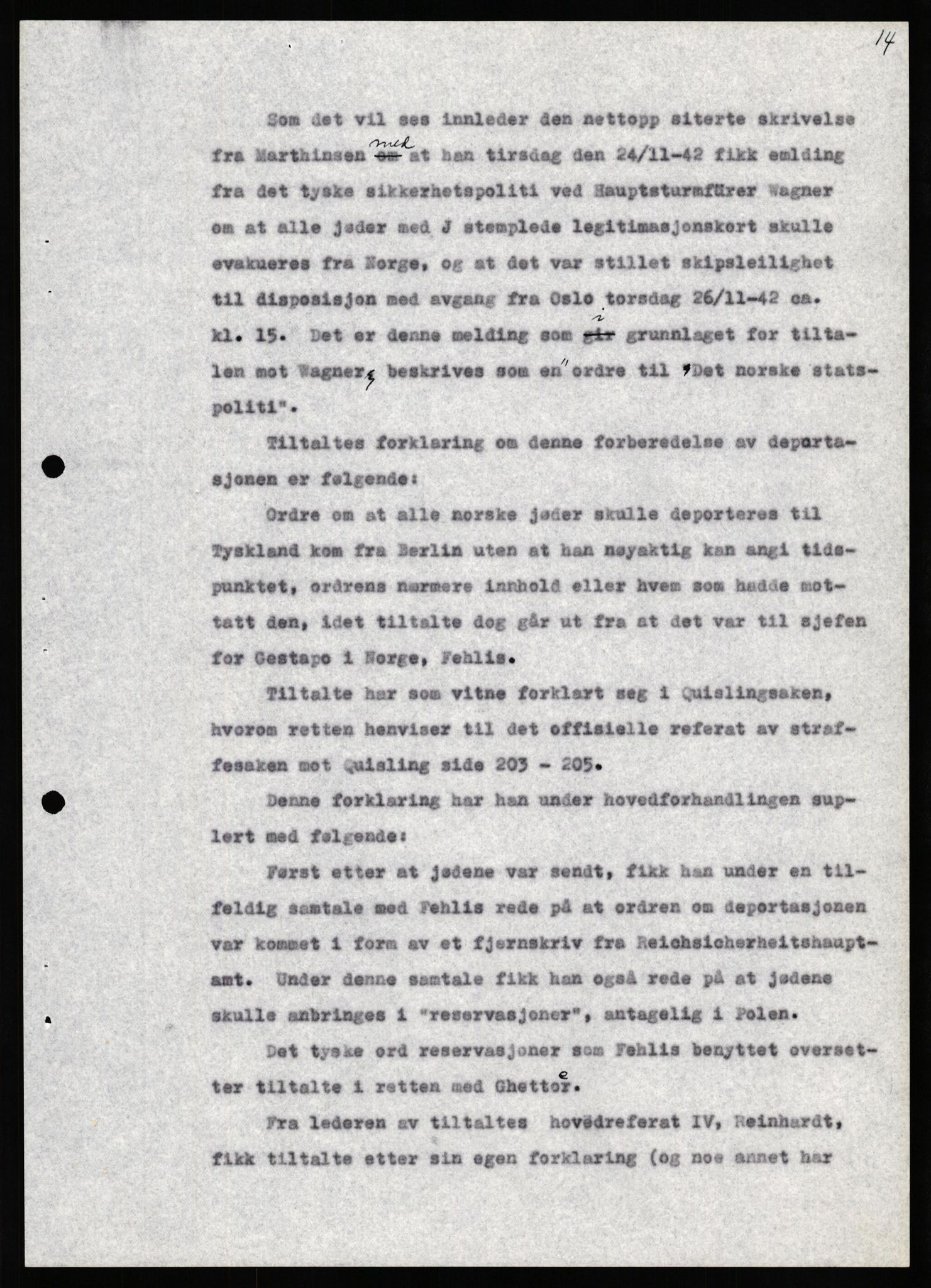 Forsvaret, Forsvarets overkommando II, AV/RA-RAFA-3915/D/Db/L0034: CI Questionaires. Tyske okkupasjonsstyrker i Norge. Tyskere., 1945-1946, p. 413