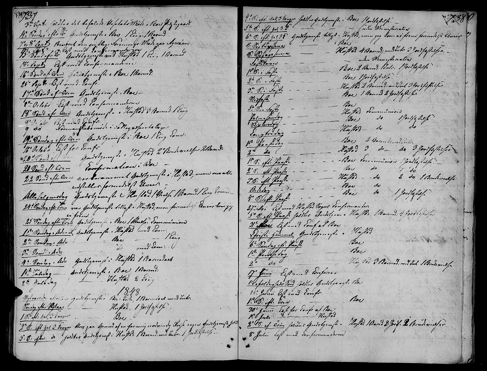 Ministerialprotokoller, klokkerbøker og fødselsregistre - Møre og Romsdal, AV/SAT-A-1454/566/L0765: Parish register (official) no. 566A04, 1829-1841, p. 737-738