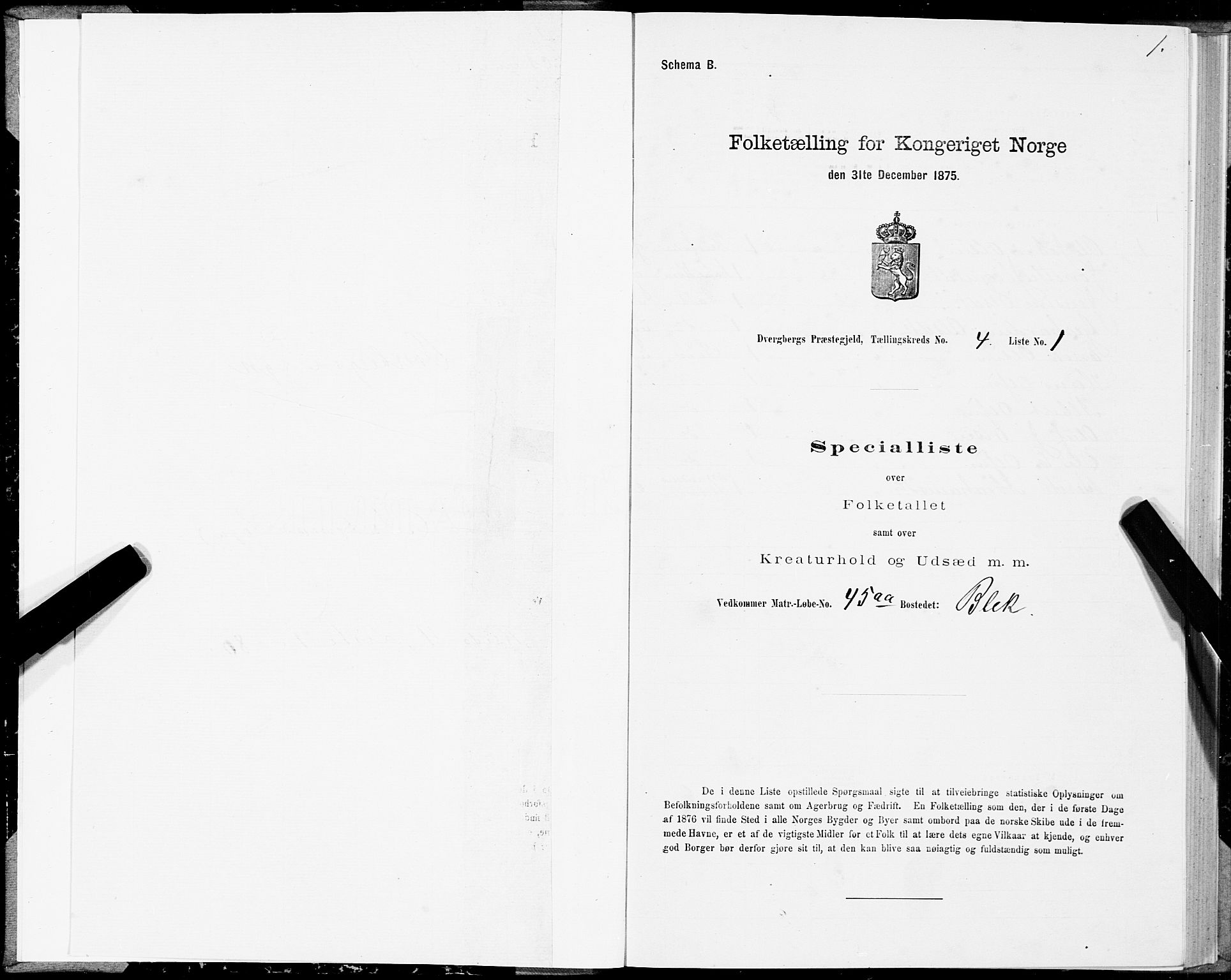 SAT, 1875 census for 1872P Dverberg, 1875, p. 3001