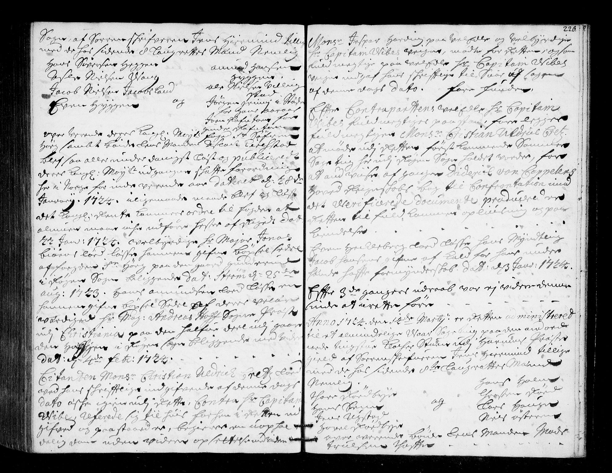Lier, Røyken og Hurum sorenskriveri, SAKO/A-89/F/Fa/L0045: Tingbok, 1721-1724, p. 226