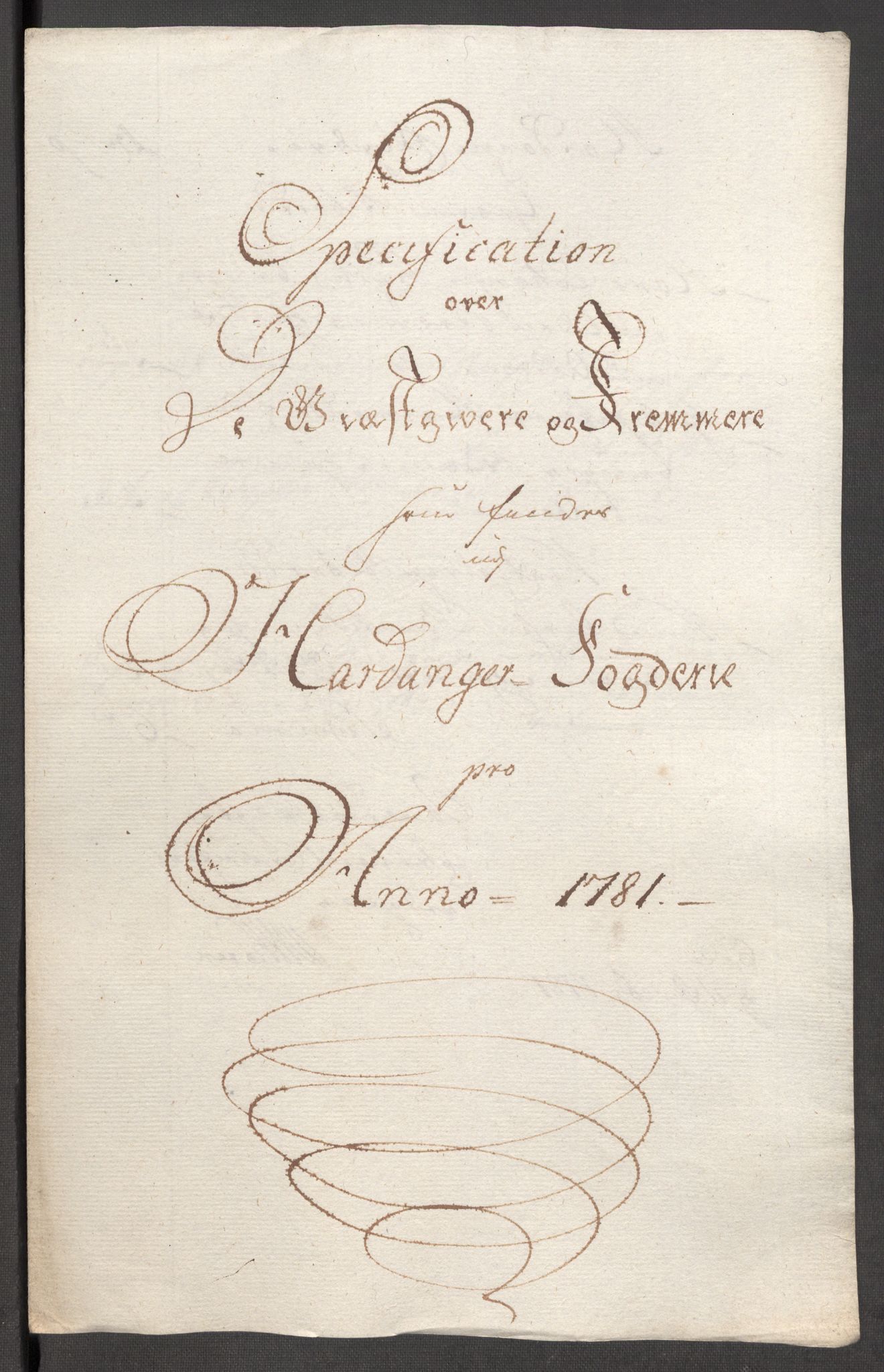Rentekammeret inntil 1814, Reviderte regnskaper, Fogderegnskap, RA/EA-4092/R48/L3097: Fogderegnskap Sunnhordland og Hardanger, 1781, p. 232