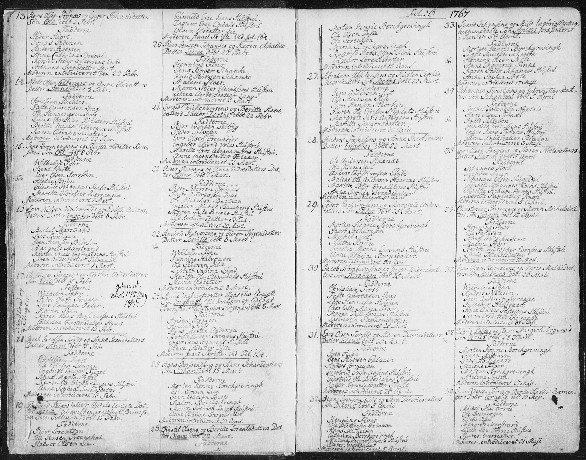 Ministerialprotokoller, klokkerbøker og fødselsregistre - Sør-Trøndelag, SAT/A-1456/681/L0926: Parish register (official) no. 681A04, 1767-1797, p. 26
