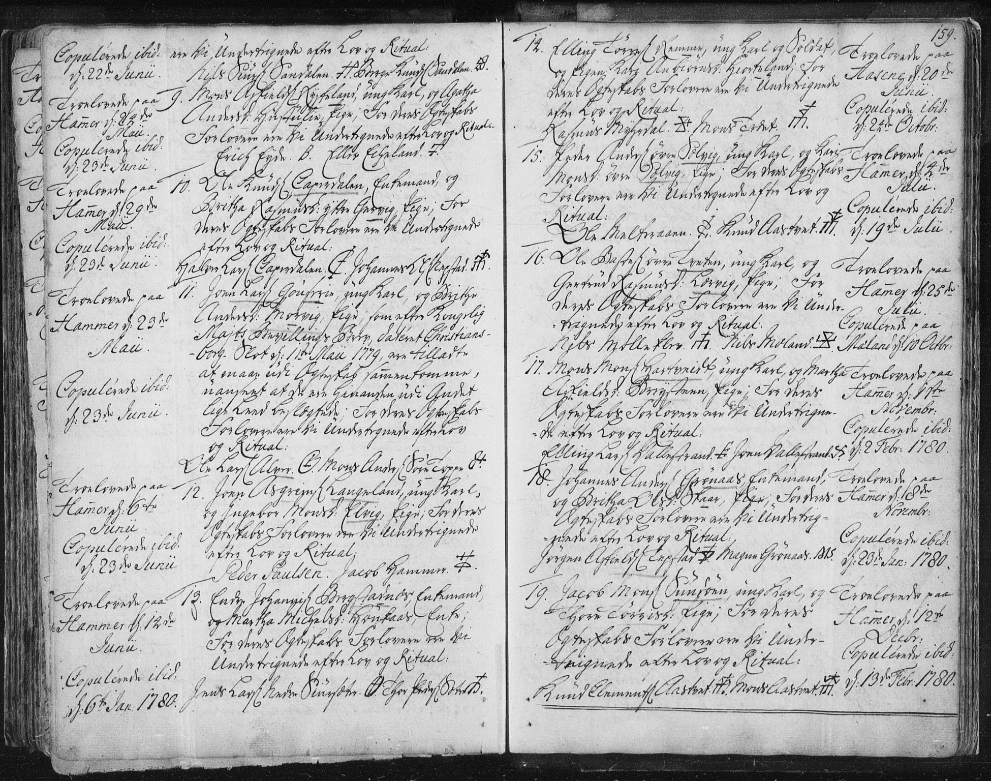 Hamre sokneprestembete, AV/SAB-A-75501/H/Ha/Haa/Haaa/L0008: Parish register (official) no. A 8, 1778-1804, p. 159