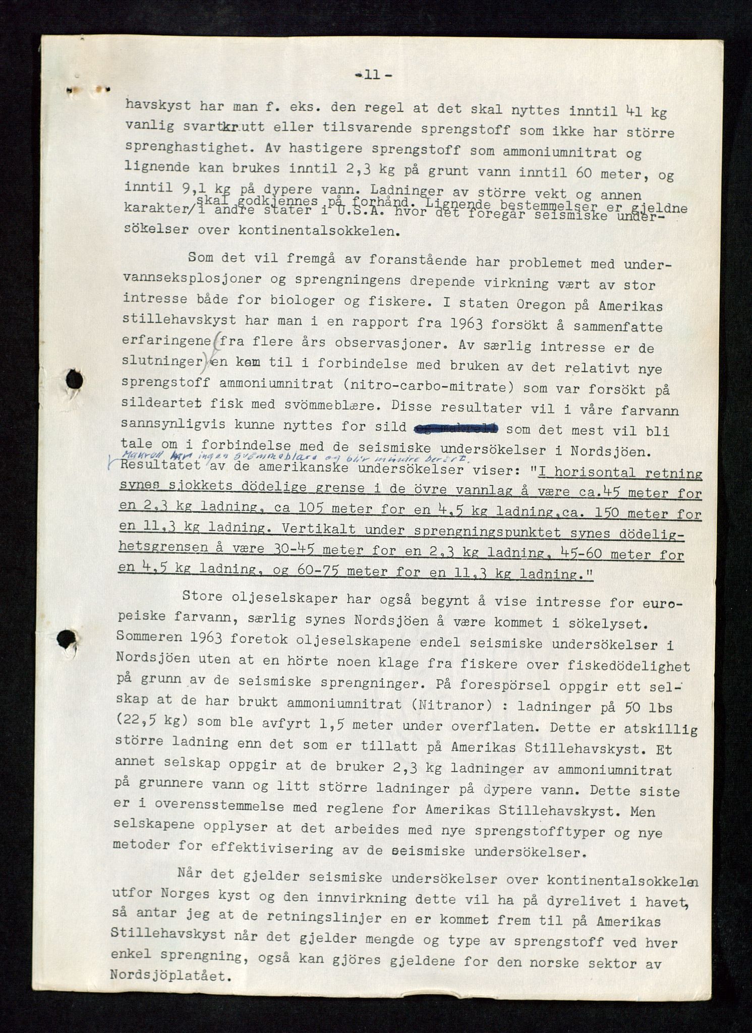 Industridepartementet, Oljekontoret, AV/SAST-A-101348/Db/L0006: Seismiske undersøkelser, 1964-1972, p. 30