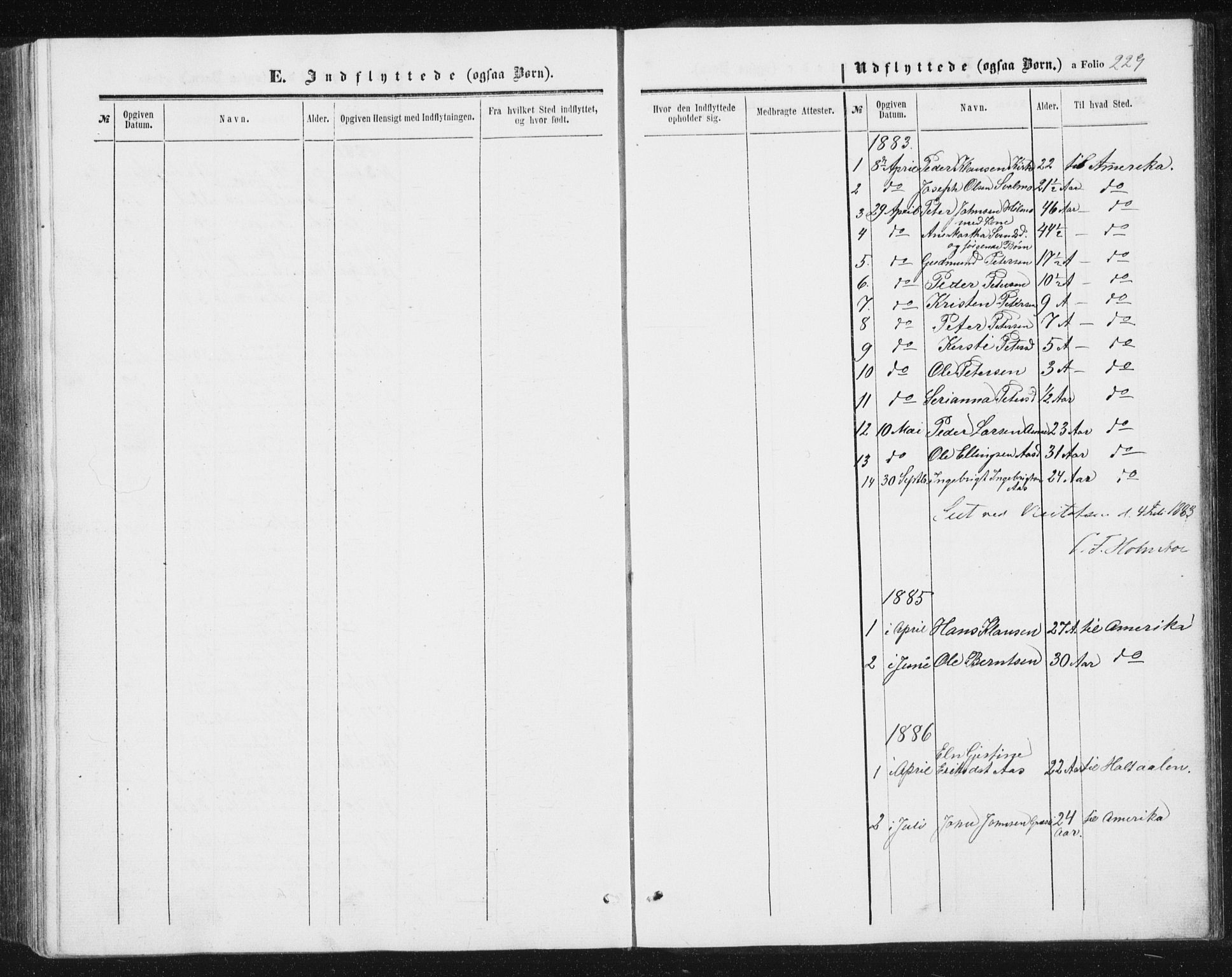Ministerialprotokoller, klokkerbøker og fødselsregistre - Sør-Trøndelag, SAT/A-1456/698/L1166: Parish register (copy) no. 698C03, 1861-1887, p. 229