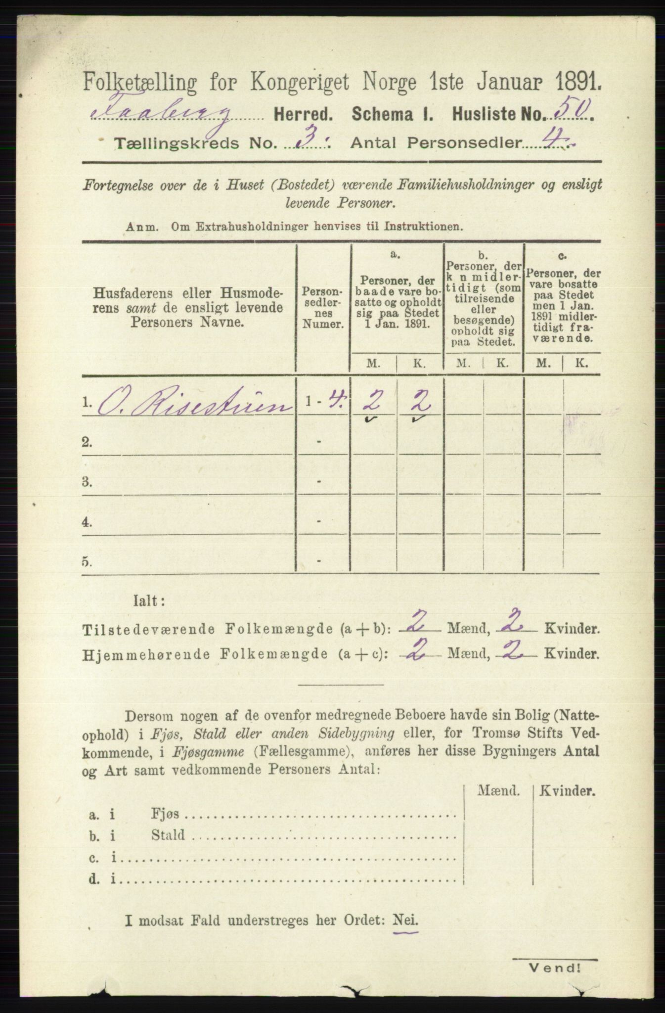 RA, 1891 census for 0524 Fåberg, 1891, p. 852