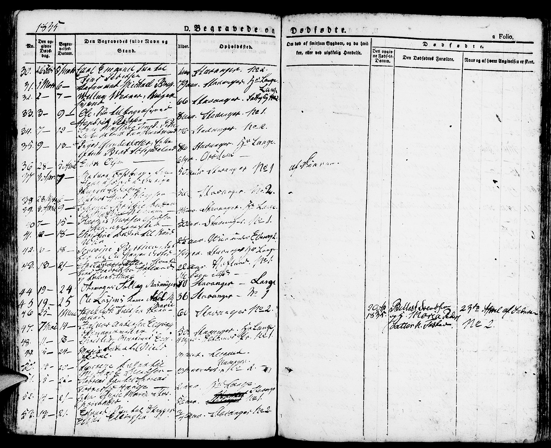 Domkirken sokneprestkontor, AV/SAST-A-101812/001/30/30BA/L0011: Parish register (official) no. A 11, 1832-1856