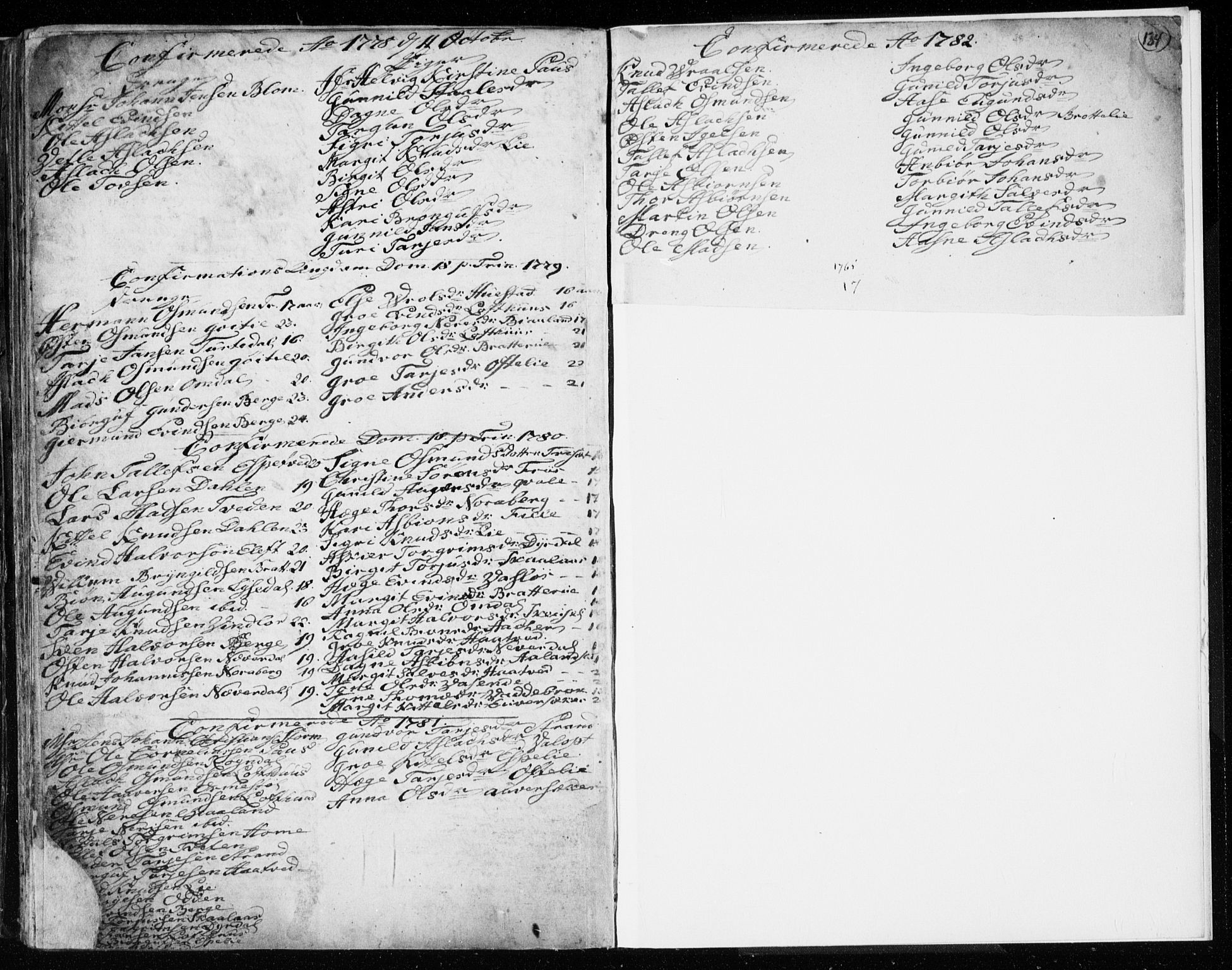 Lårdal kirkebøker, SAKO/A-284/F/Fa/L0003: Parish register (official) no. I 3, 1754-1790, p. 134