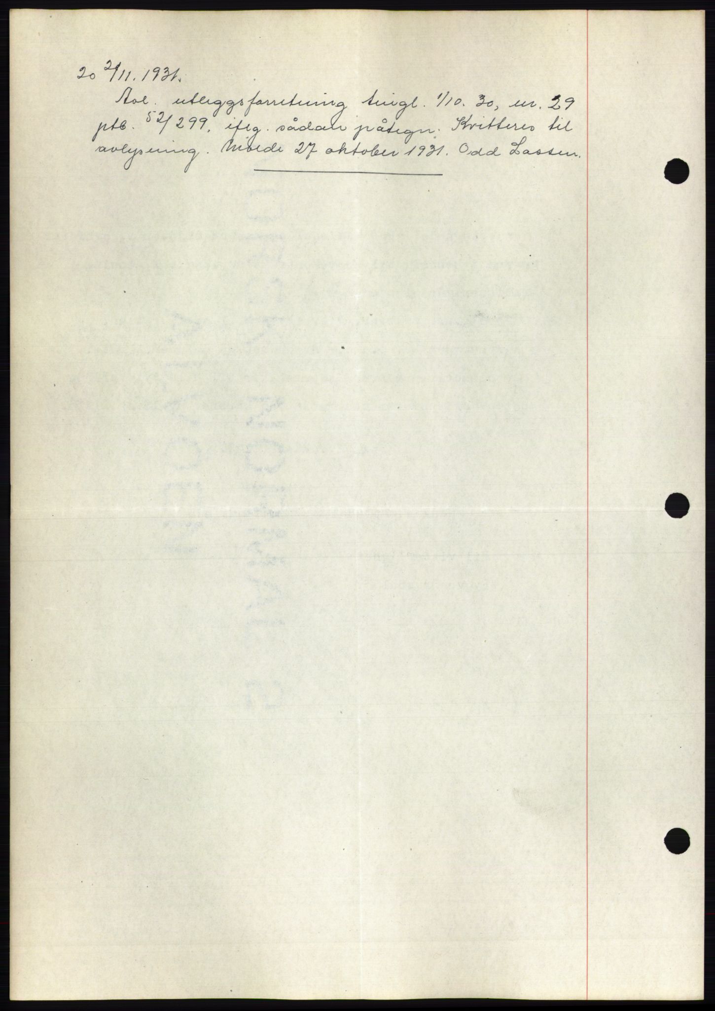 Romsdal sorenskriveri, AV/SAT-A-4149/1/2/2C/L0060: Mortgage book no. 54, 1931-1932, Deed date: 02.11.1931