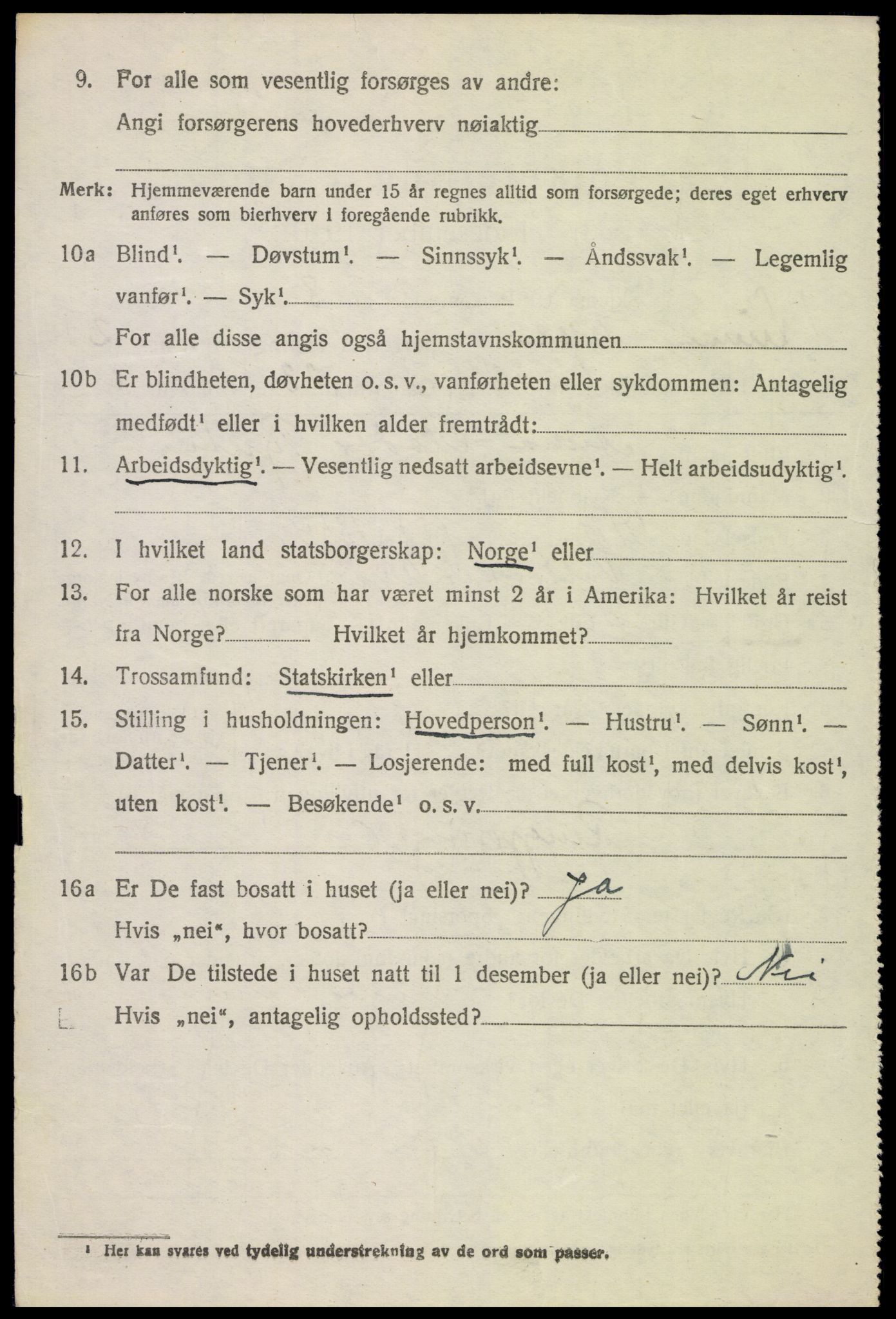 SAH, 1920 census for Lunner, 1920, p. 4410