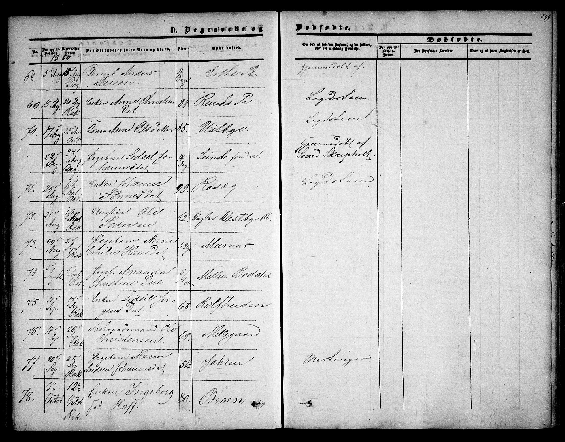 Rakkestad prestekontor Kirkebøker, AV/SAO-A-2008/F/Fa/L0009: Parish register (official) no. I 9, 1850-1856, p. 299