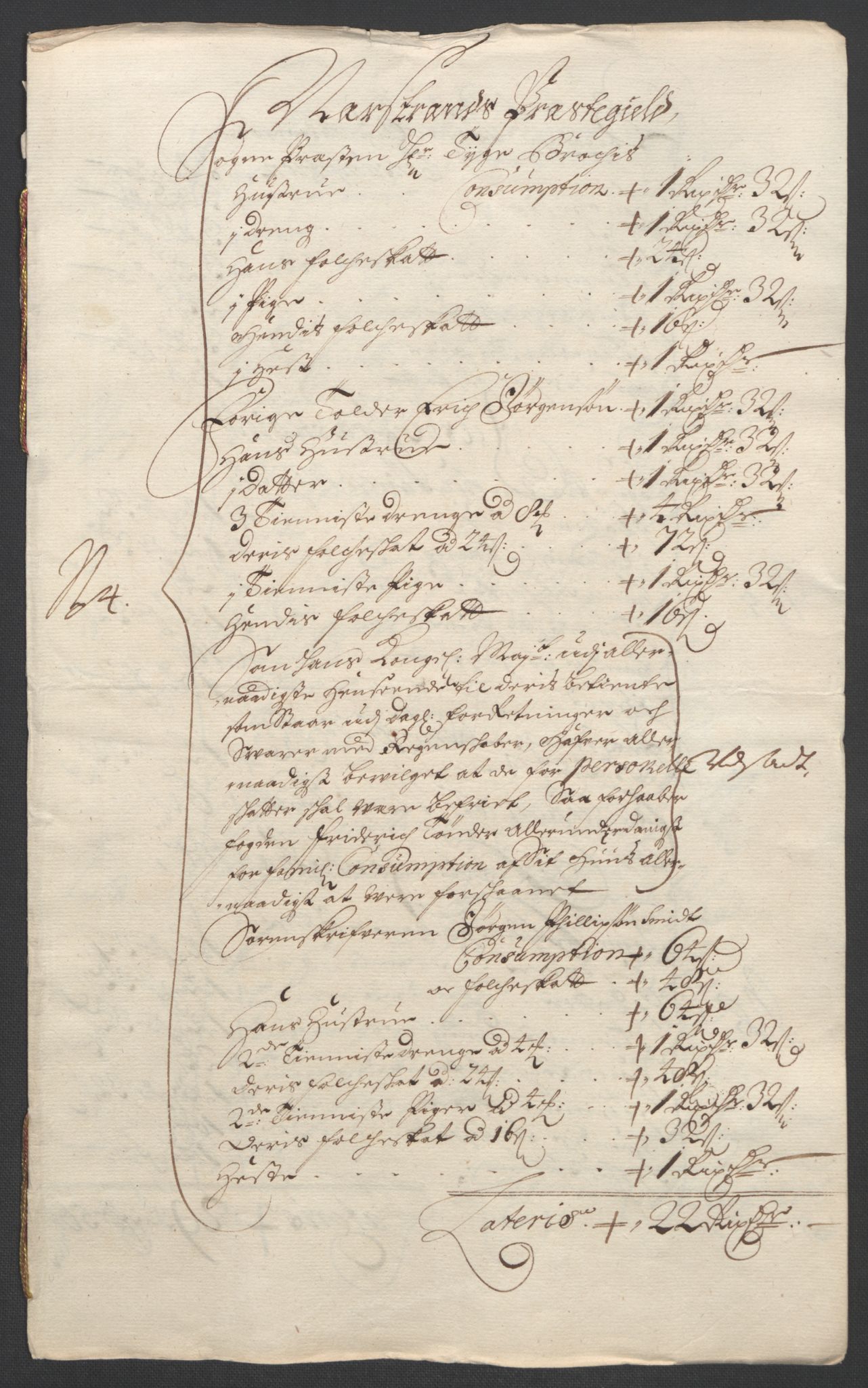 Rentekammeret inntil 1814, Reviderte regnskaper, Fogderegnskap, AV/RA-EA-4092/R47/L2857: Fogderegnskap Ryfylke, 1694-1696, p. 48