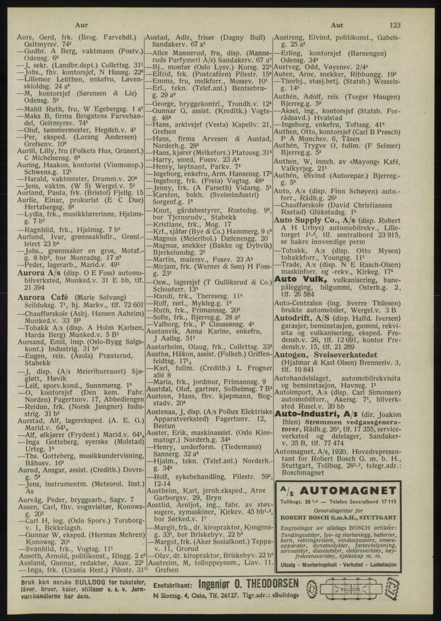 Kristiania/Oslo adressebok, PUBL/-, 1945, p. 119