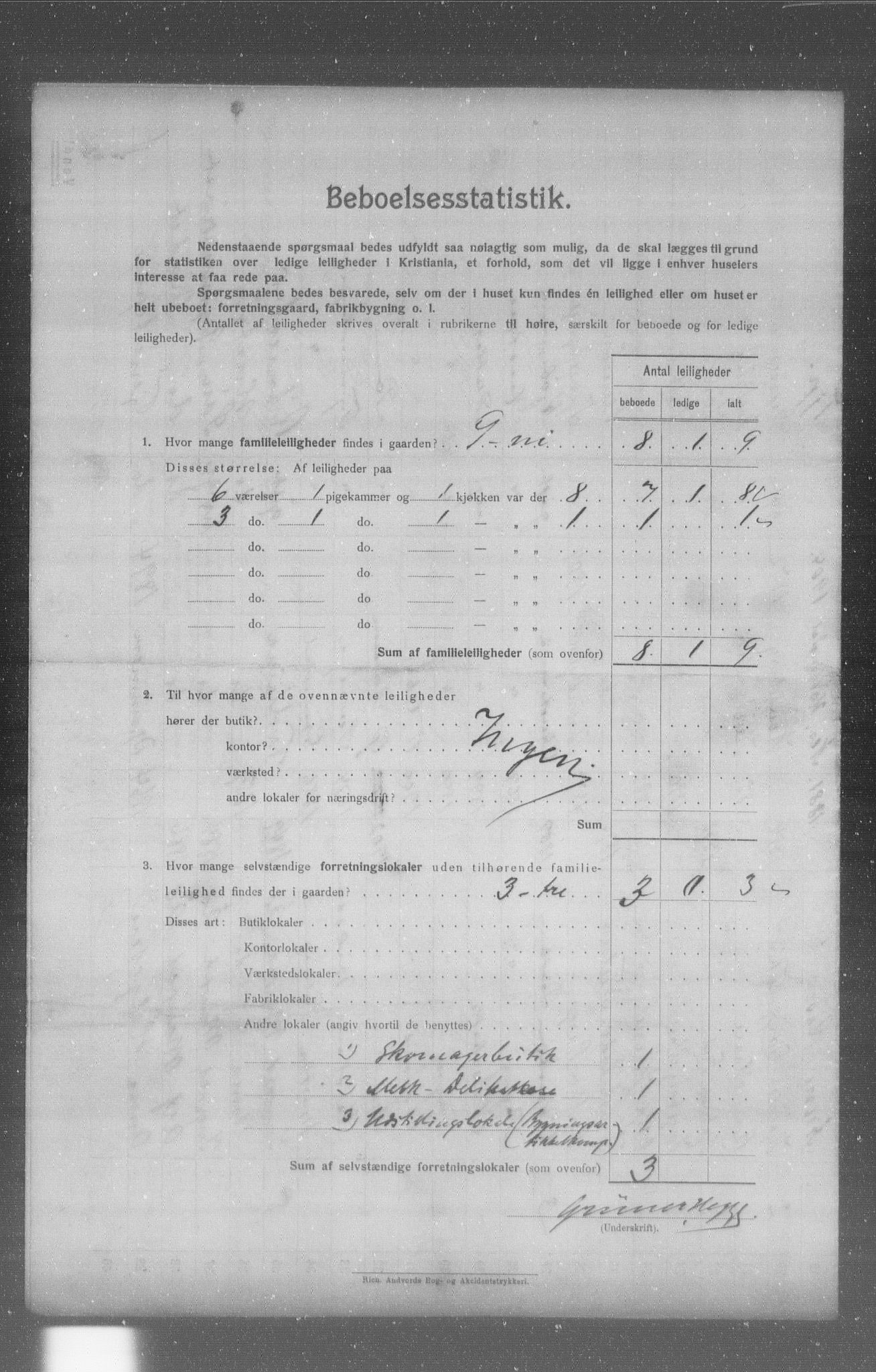 OBA, Municipal Census 1904 for Kristiania, 1904, p. 5768