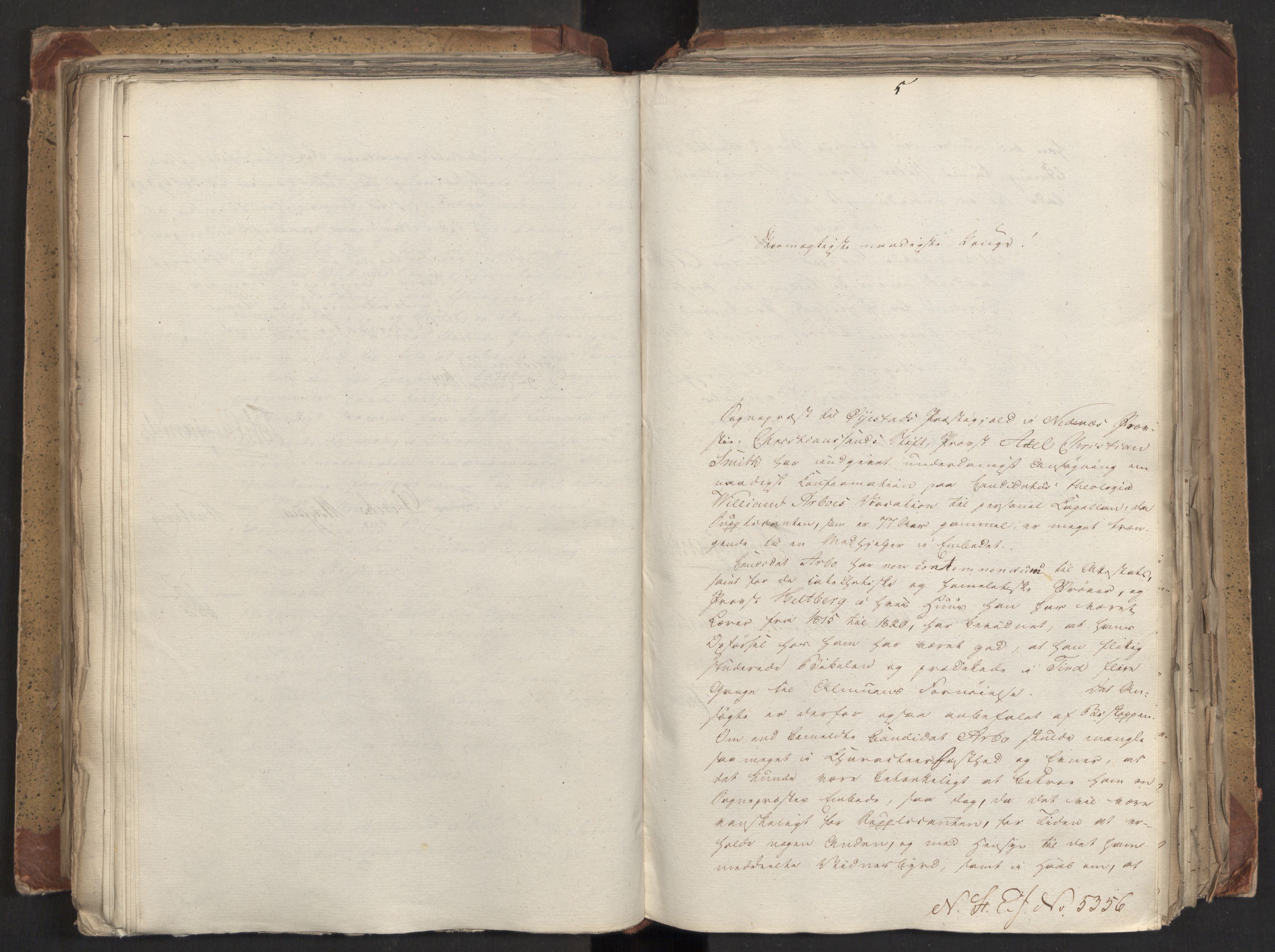 Statsrådsavdelingen i Stockholm, AV/RA-S-1003/D/Da/L0027: Regjeringsinnstillinger nr. 5275-5436, 1821, p. 299