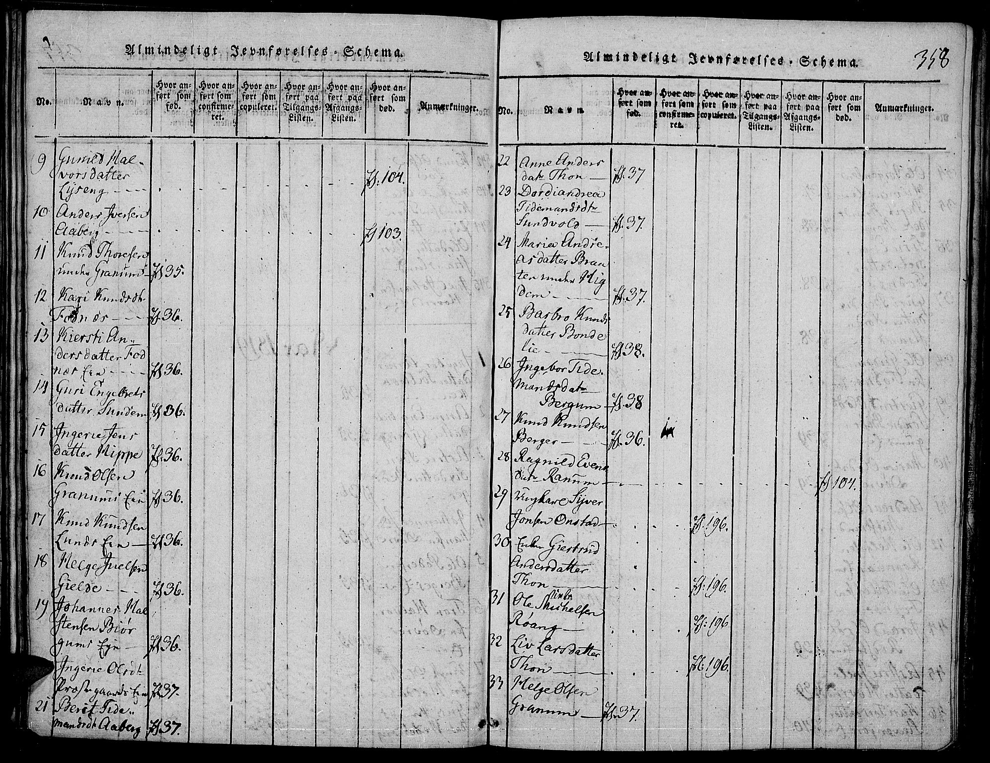 Nord-Aurdal prestekontor, SAH/PREST-132/H/Ha/Haa/L0002: Parish register (official) no. 2, 1816-1828, p. 358