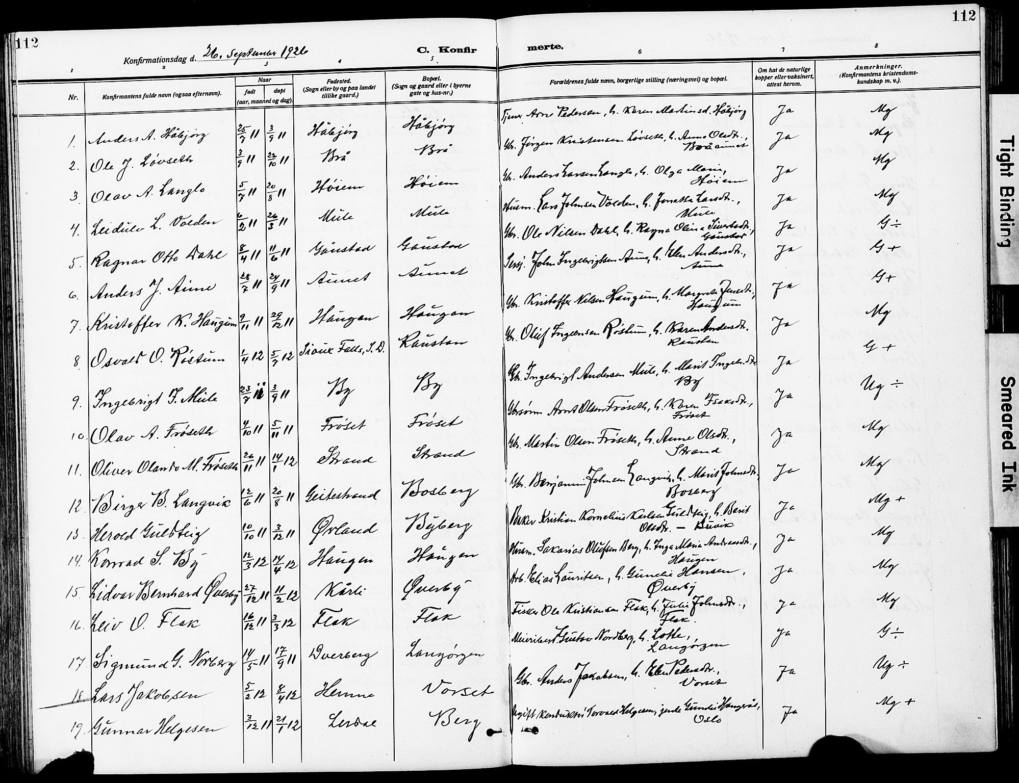 Ministerialprotokoller, klokkerbøker og fødselsregistre - Sør-Trøndelag, SAT/A-1456/612/L0388: Parish register (copy) no. 612C04, 1909-1929, p. 112
