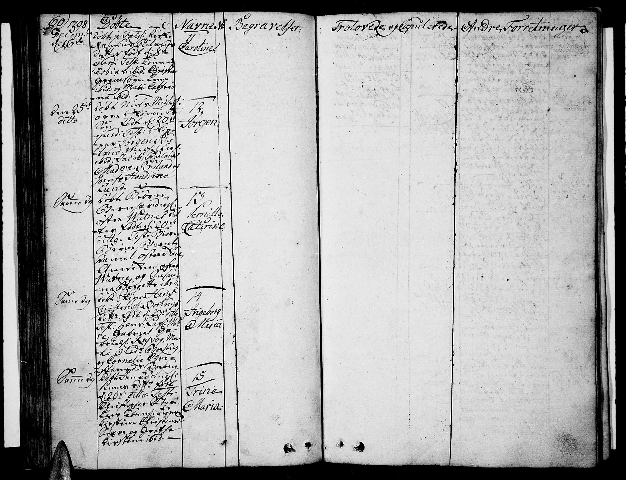 Lista sokneprestkontor, SAK/1111-0027/F/Fa/L0005: Parish register (official) no. A 5, 1795-1823, p. 60