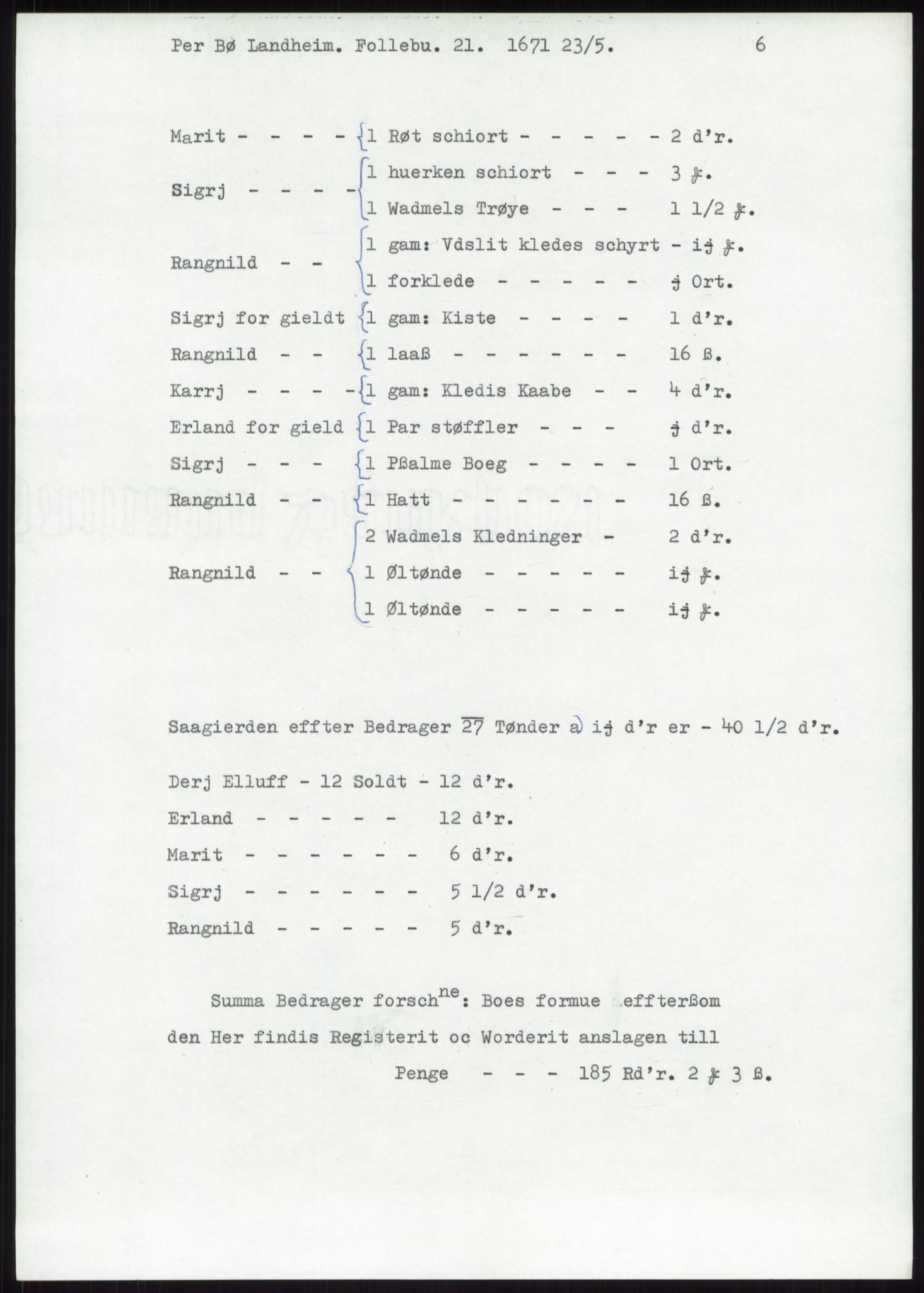 Samlinger til kildeutgivelse, Diplomavskriftsamlingen, AV/RA-EA-4053/H/Ha, p. 3097