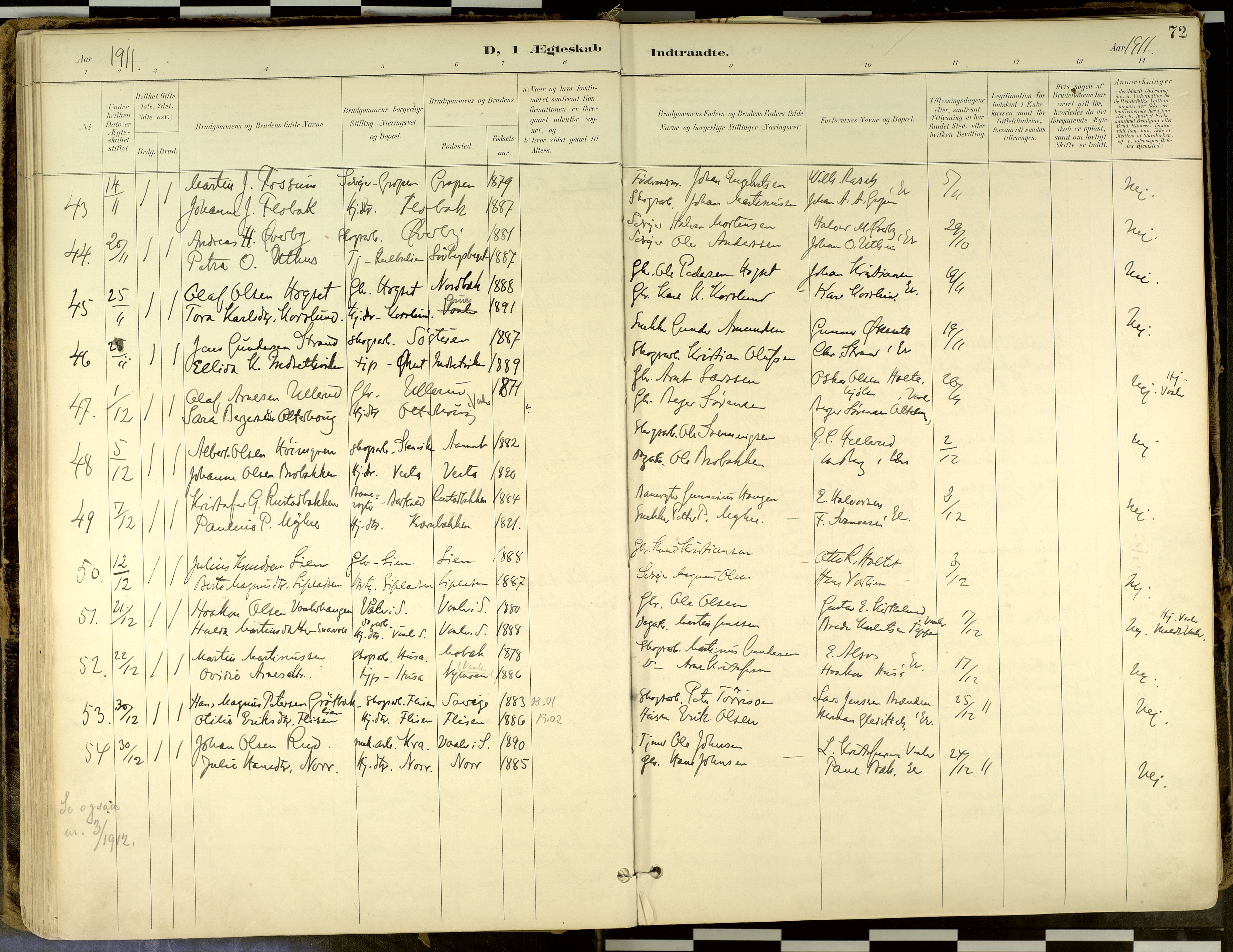 Elverum prestekontor, SAH/PREST-044/H/Ha/Haa/L0018: Parish register (official) no. 18, 1894-1914, p. 72