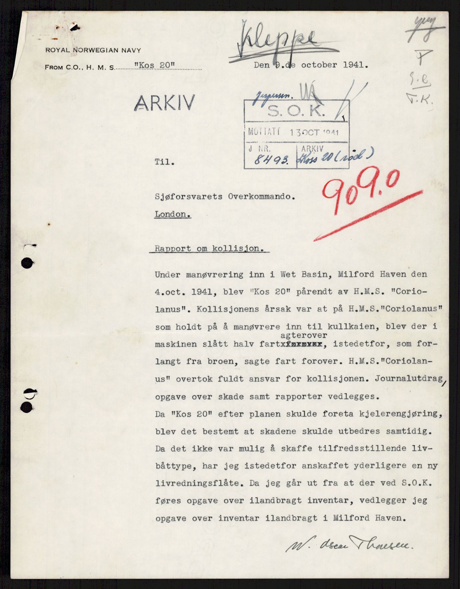 Forsvaret, Sjøforsvarets overkommando, AV/RA-RAFA-2035/D/Dc/L0305: --, 1940-1946, p. 539