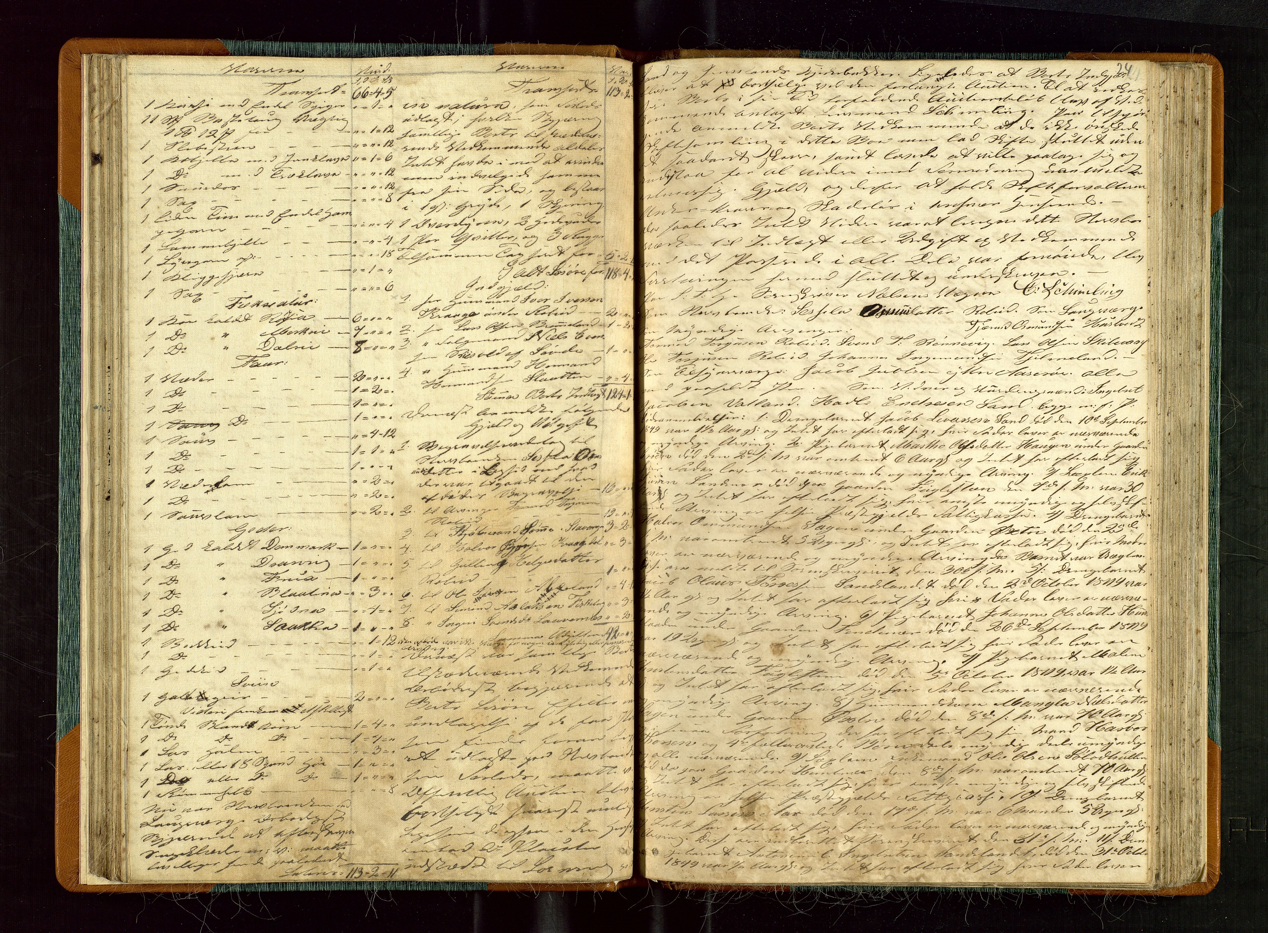 Ryfylke tingrett, AV/SAST-A-100055/001/IV/IVE/L0002: Skifteregistreringsprotokoll Jelsa, 1848-1856, p. 24