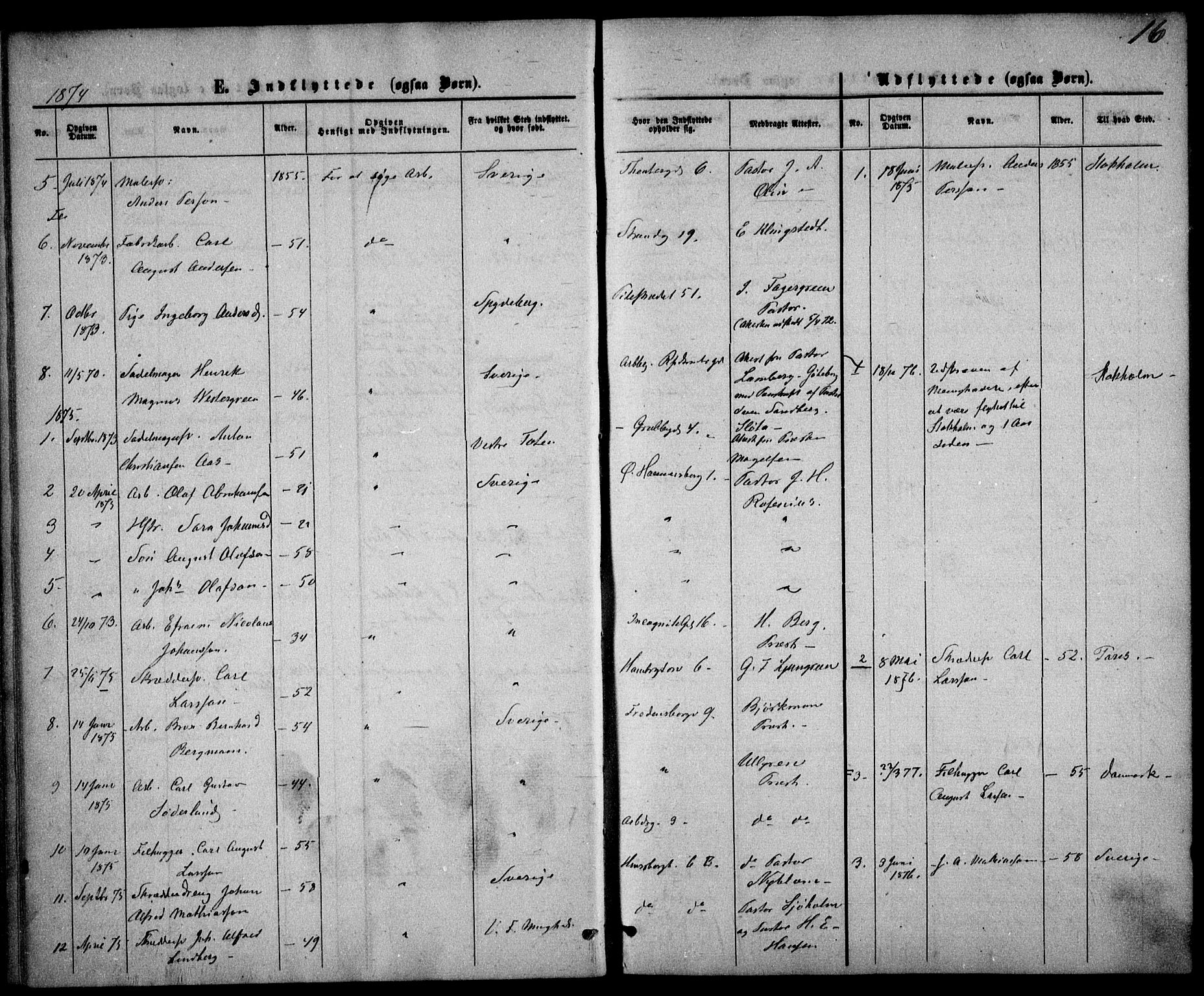 Trefoldighet prestekontor Kirkebøker, SAO/A-10882/F/Fe/L0001: Parish register (official) no. V 1, 1858-1887, p. 16