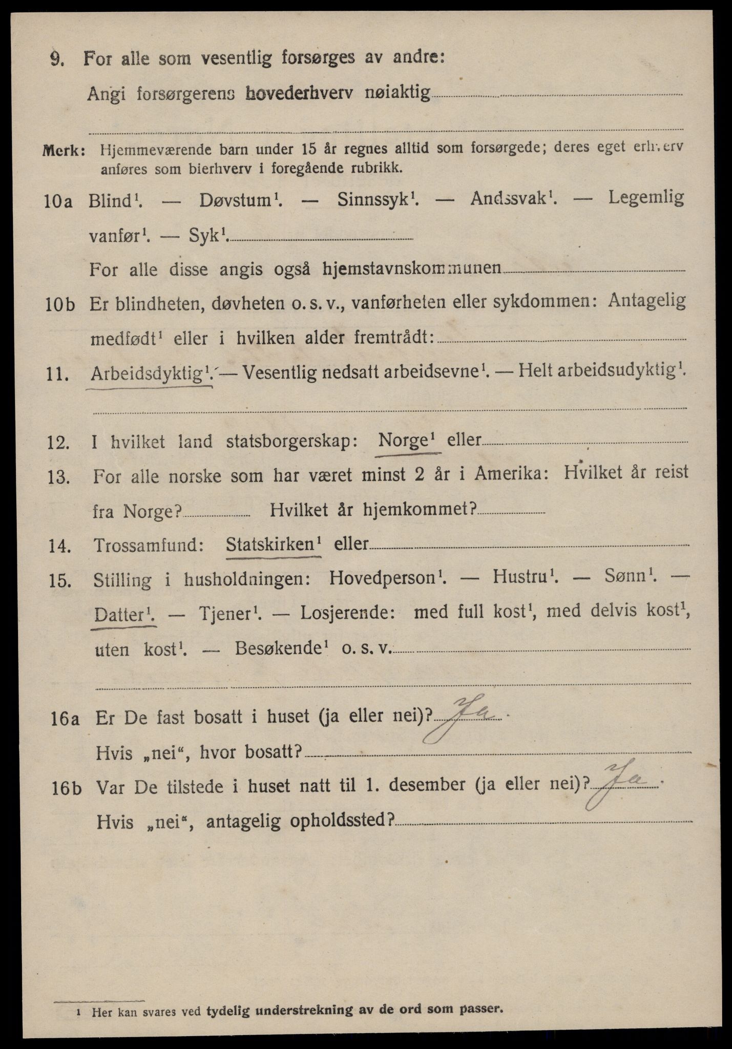 SAT, 1920 census for Aure, 1920, p. 3531