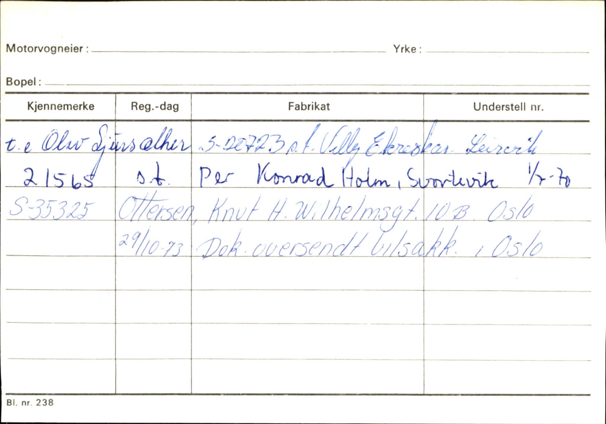 Statens vegvesen, Sogn og Fjordane vegkontor, AV/SAB-A-5301/4/F/L0126: Eigarregister Fjaler M-Å. Leikanger A-Å, 1945-1975, p. 4